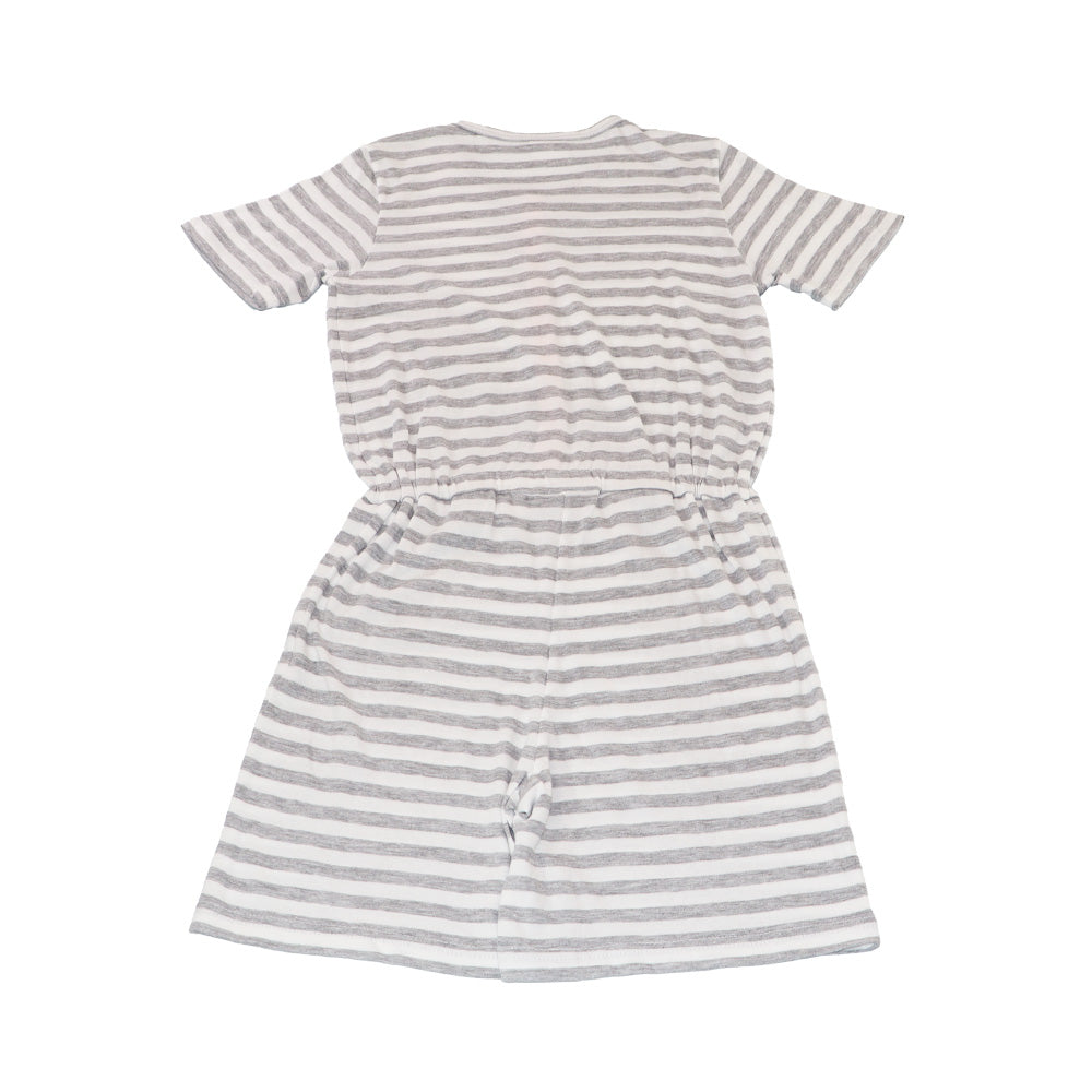 AMIKI Girls Eleonore Striped Cotton Nightdress Luxury Sleepwear Gown
