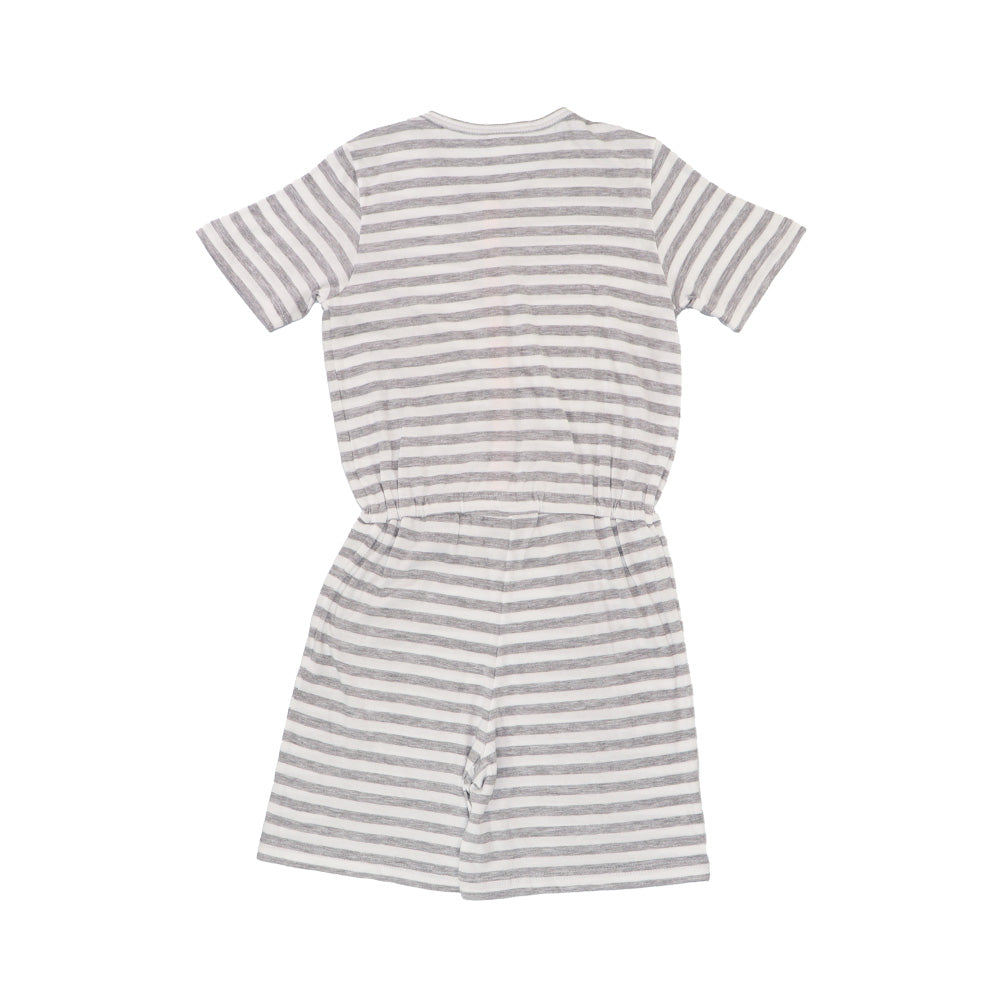 AMIKI Girls Eleonore Striped Cotton Nightdress Luxury Sleepwear Gown