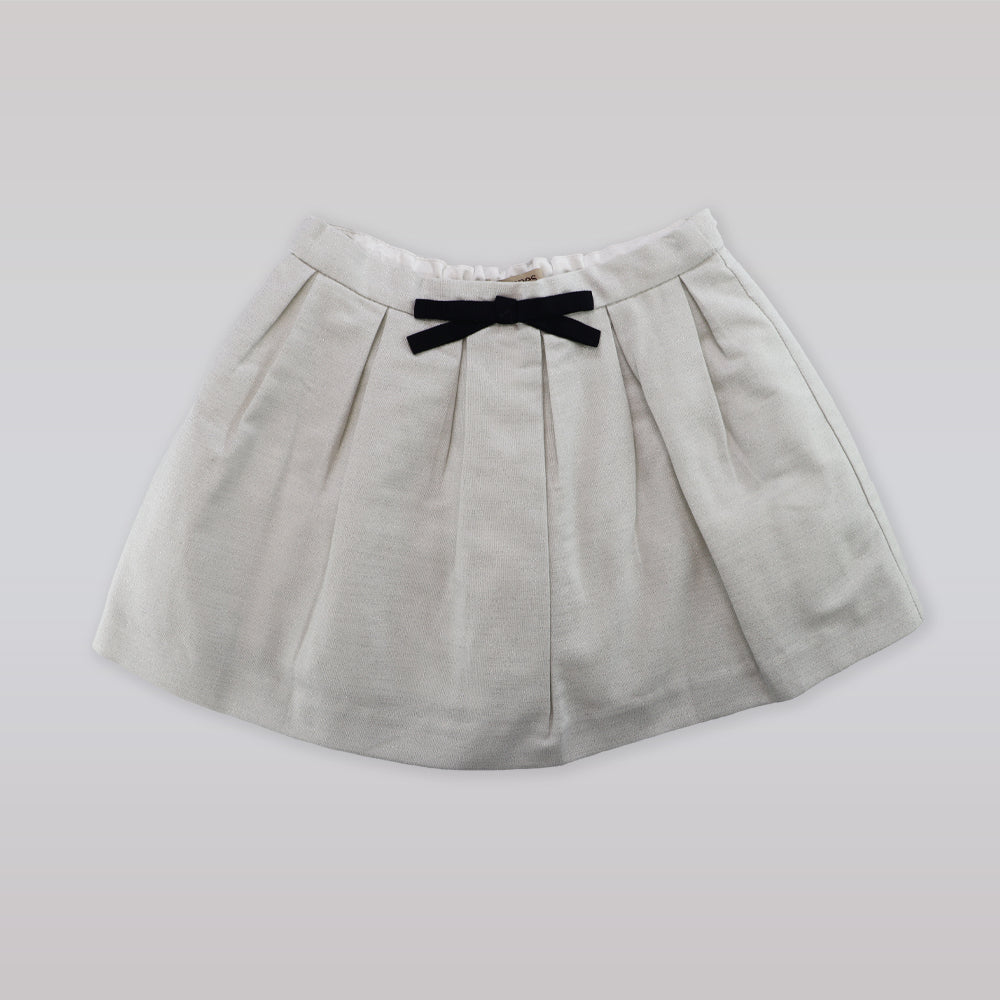 Huckle Bones Girls Silver Rain Sparkle Cotton Skirt Age 3