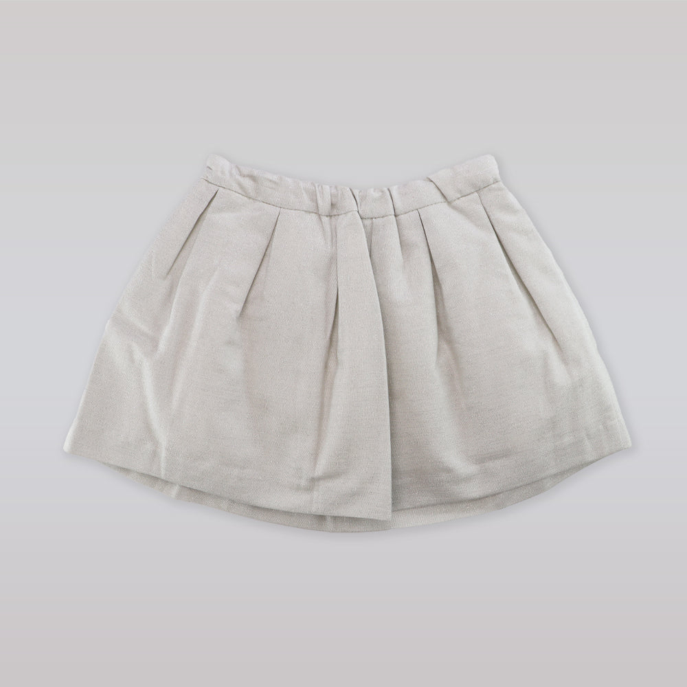 Huckle Bones Girls Silver Rain Sparkle Cotton Skirt Age 3