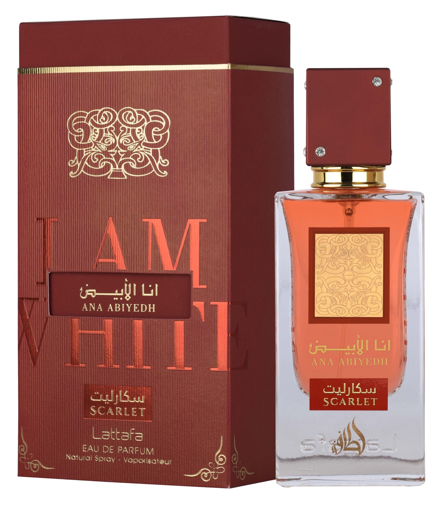 Lattafa Ana Abiyedh Scarlet 100ml EDP Long Lasting Fruity Fragrance