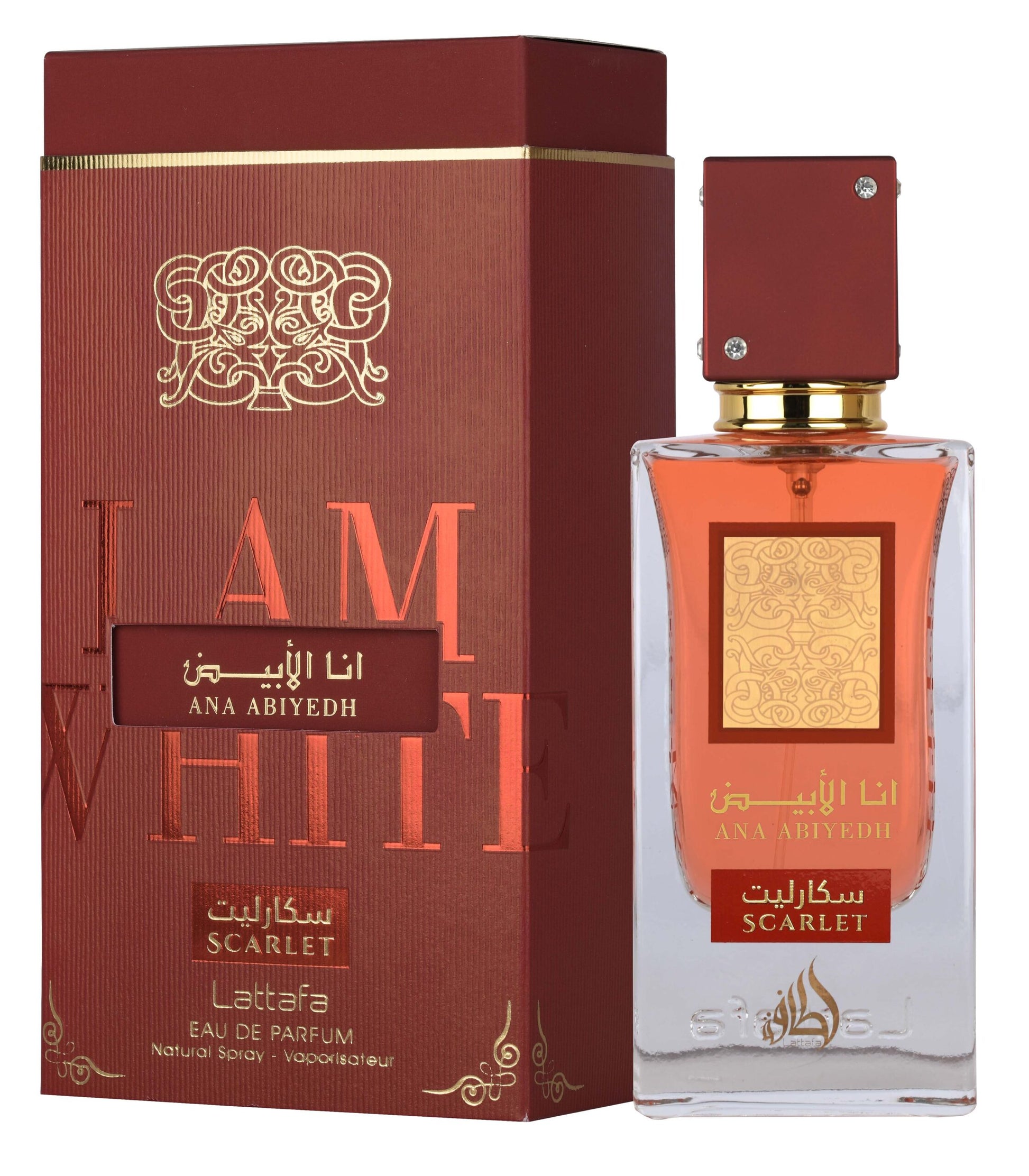 Lattafa Ana Abiyedh Scarlet 100ml EDP Long Lasting Fruity Fragrance