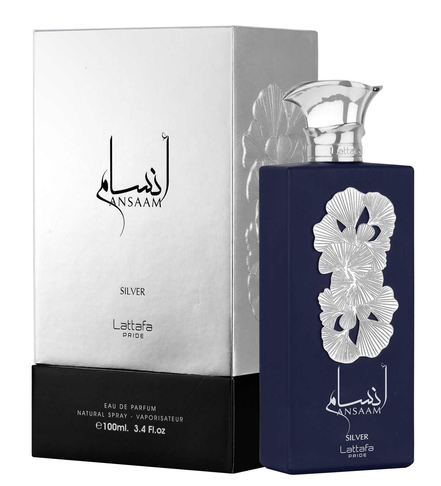 Lattafa Pride Ansaam Silver Eau De Parfum Unisex Intense Fragrance 100ml