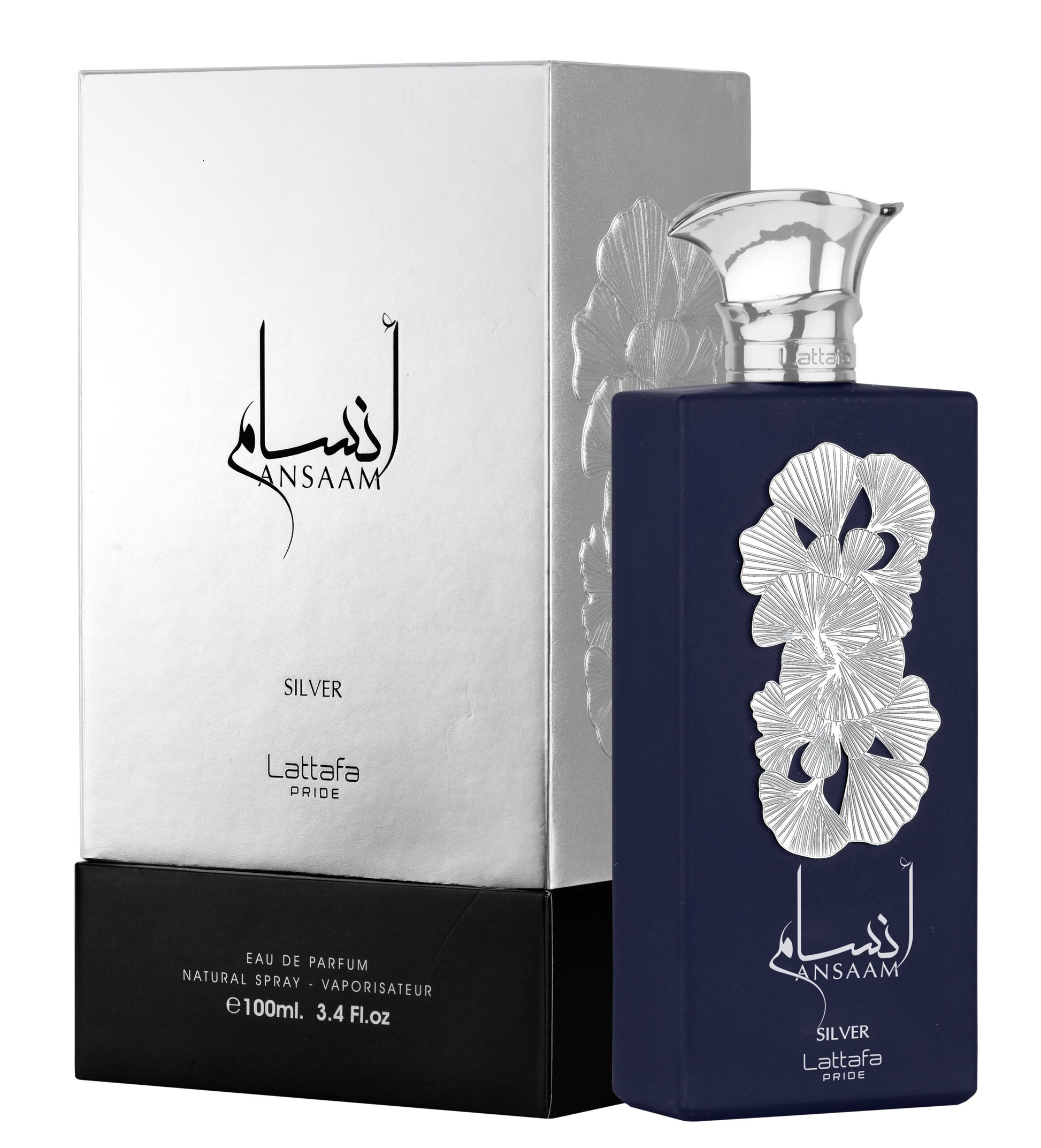 Lattafa Pride Ansaam Silver Eau De Parfum Unisex Intense Fragrance 100ml