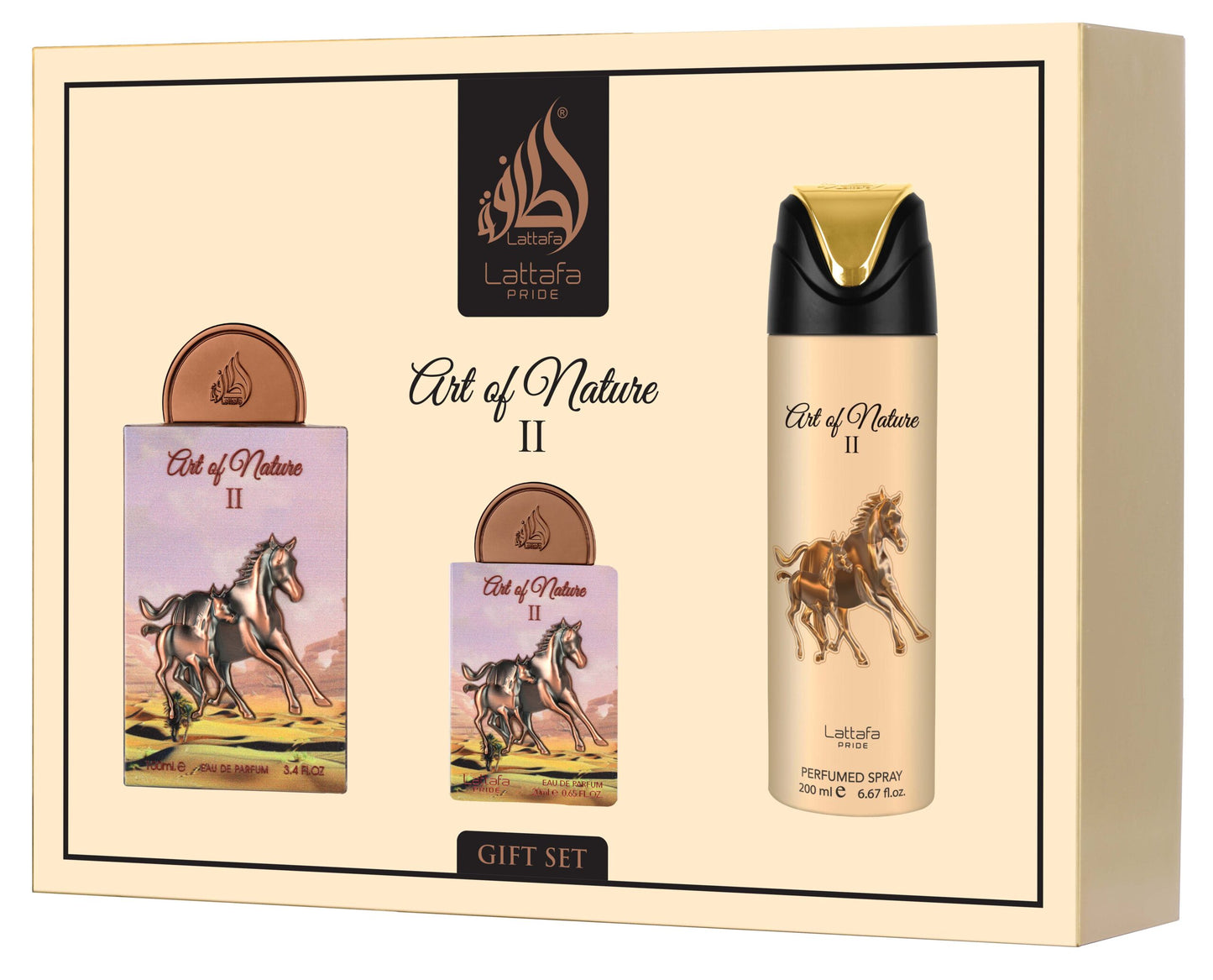 Lattafa Pride Art Of Nature II Luxury 3-Piece Fragrance Set