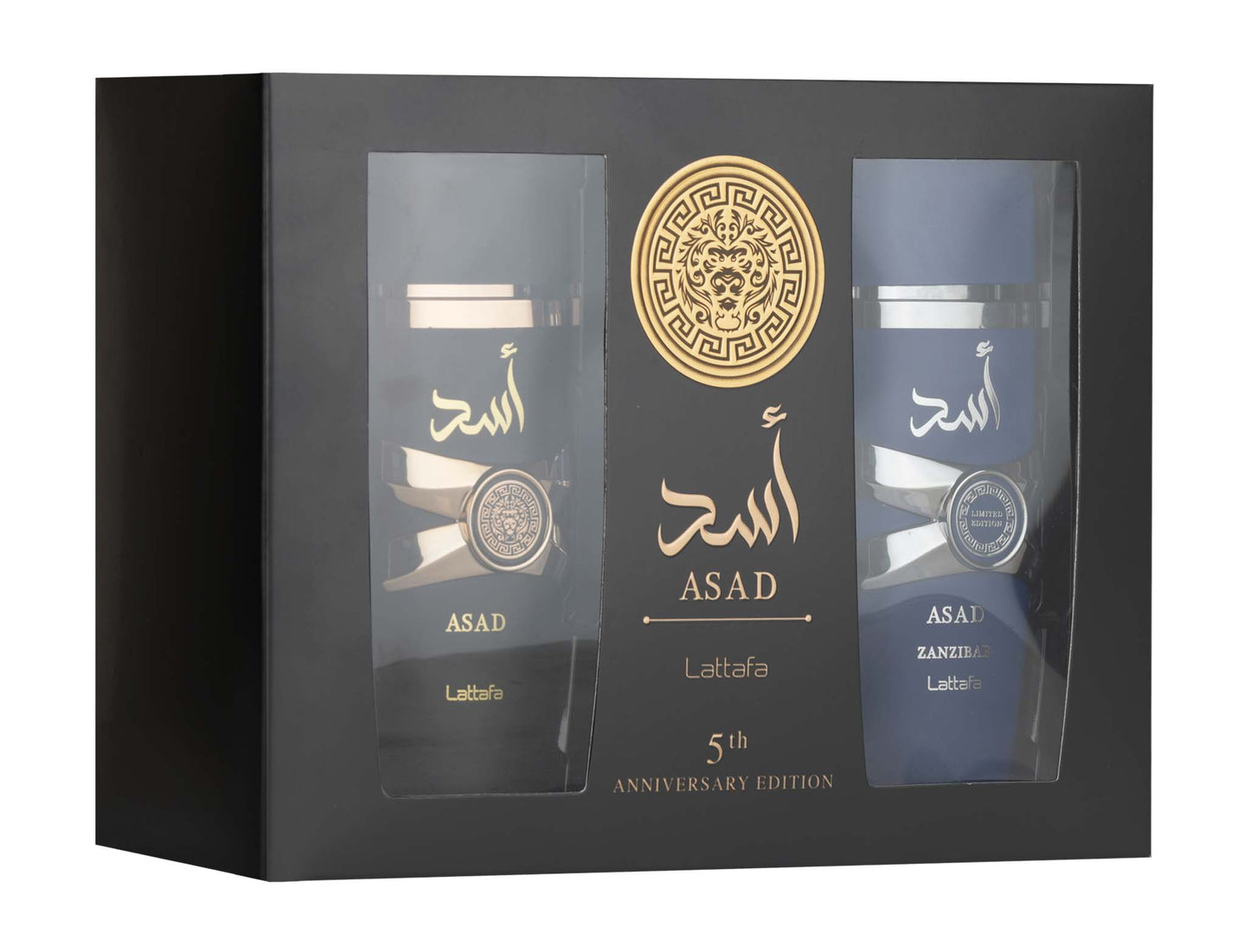 Lattafa Anniversary Edition Asad and Asad Zanzibar Twin Pack Perfume