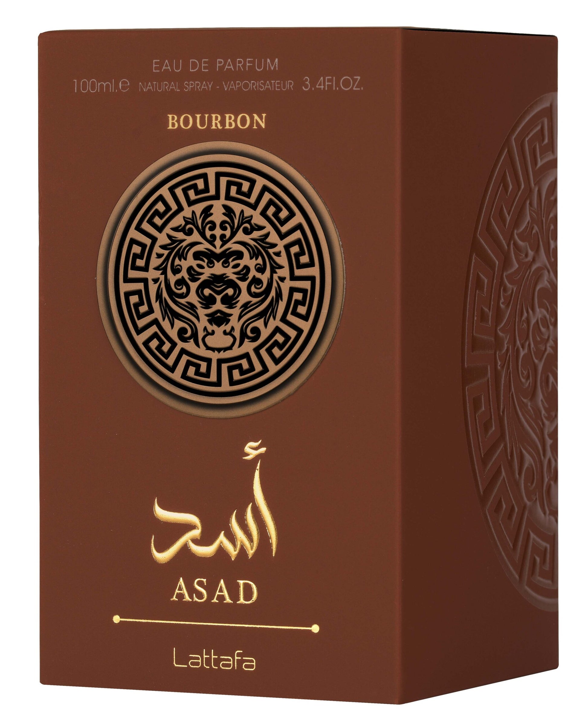 Lattafa Asad Bourbon Spicy Vanilla Amber Luxury Eau De Parfum Spray