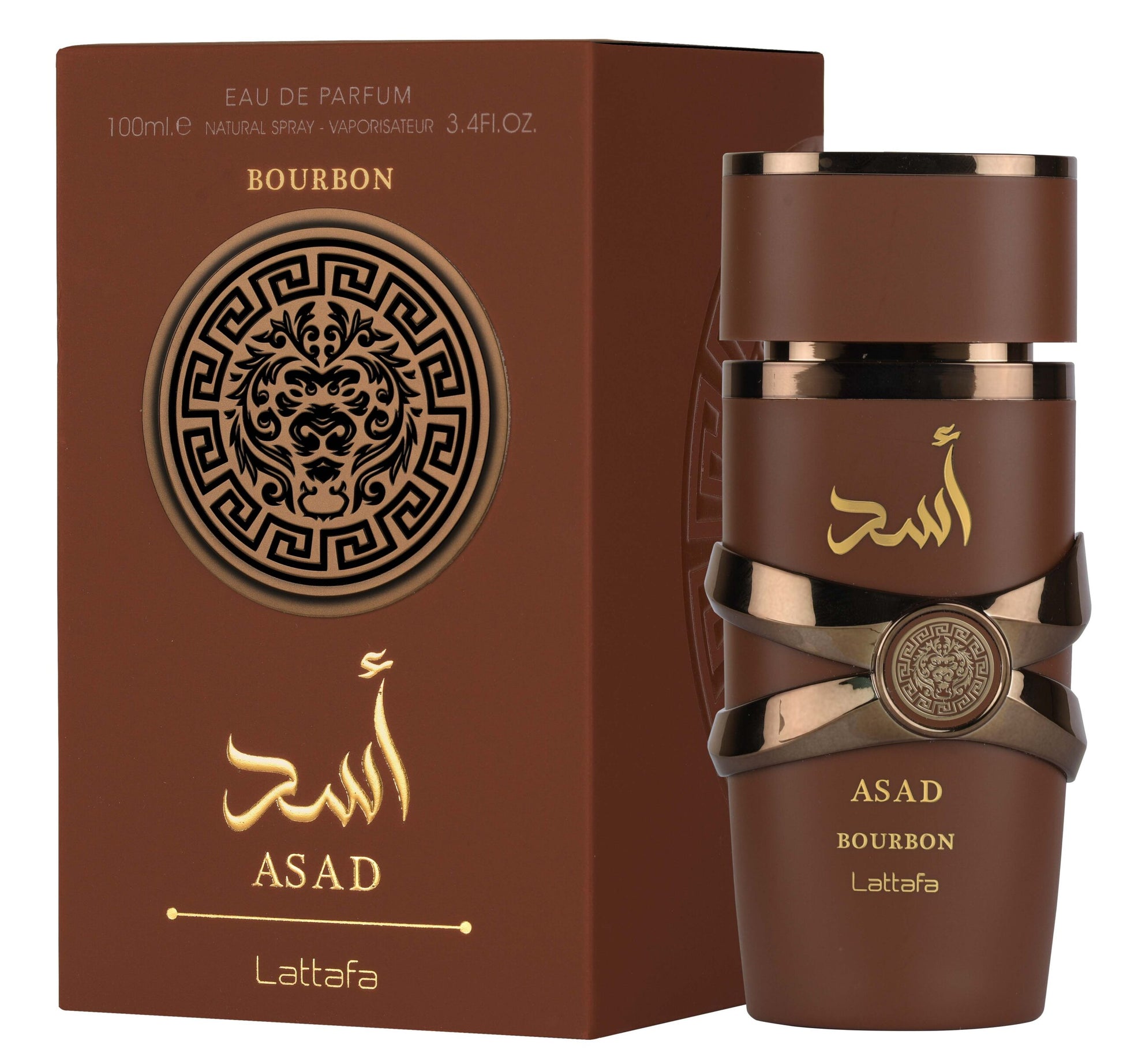 Lattafa Asad Bourbon Spicy Vanilla Amber Luxury Eau De Parfum Spray