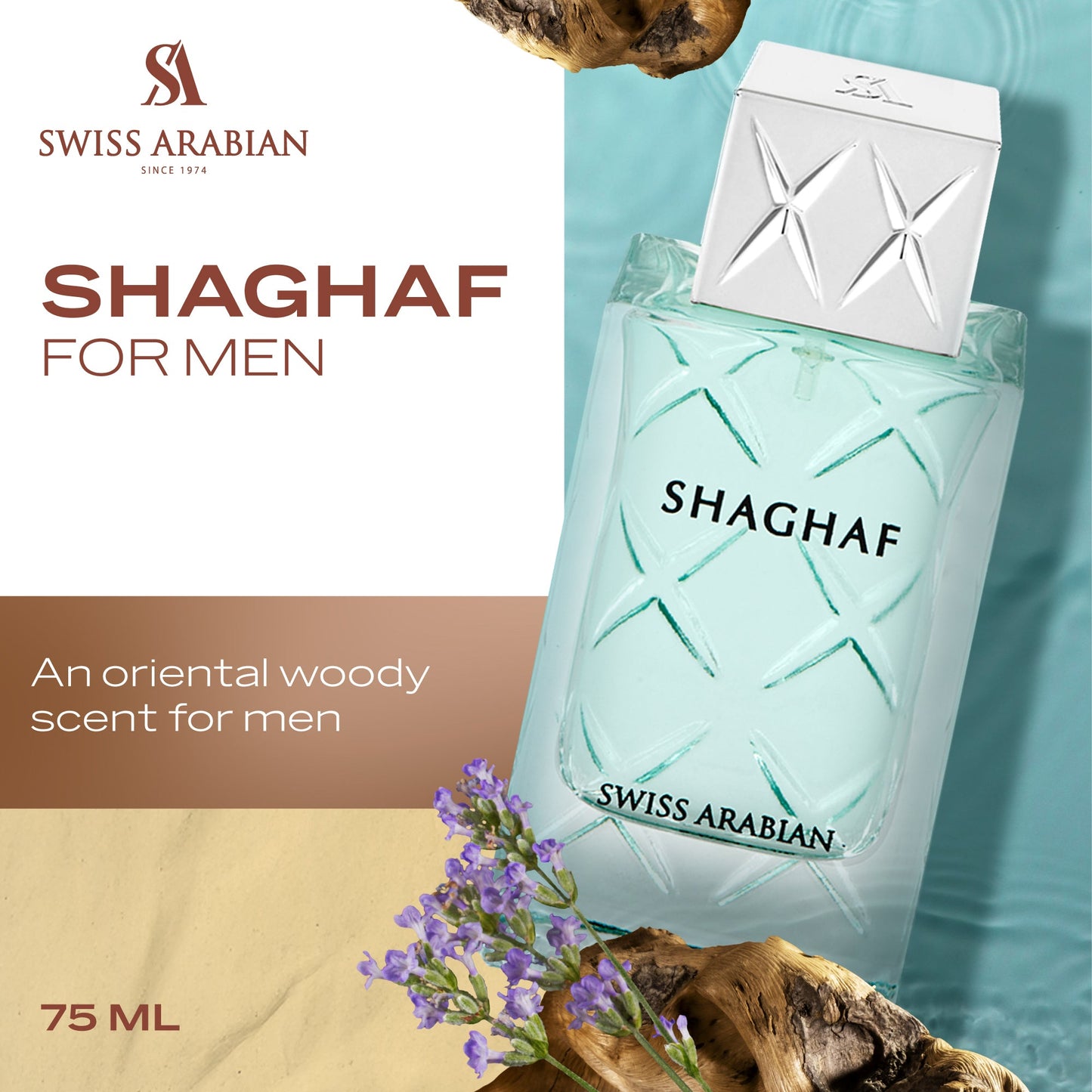 Swiss Arabian Shaghaf for Men Intense Oriental Woody Fragrance