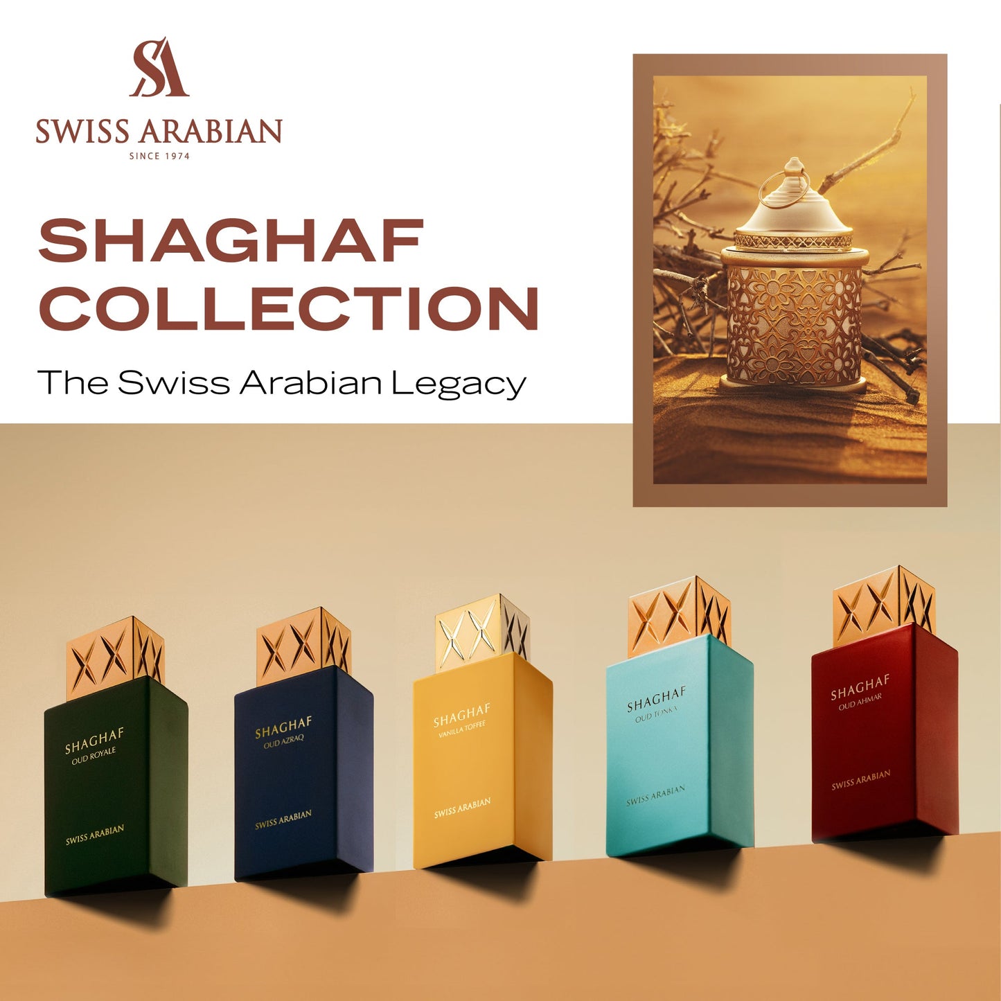Swiss Arabian Shaghaf Oud Unisex Eau de Parfum 75ml Spray