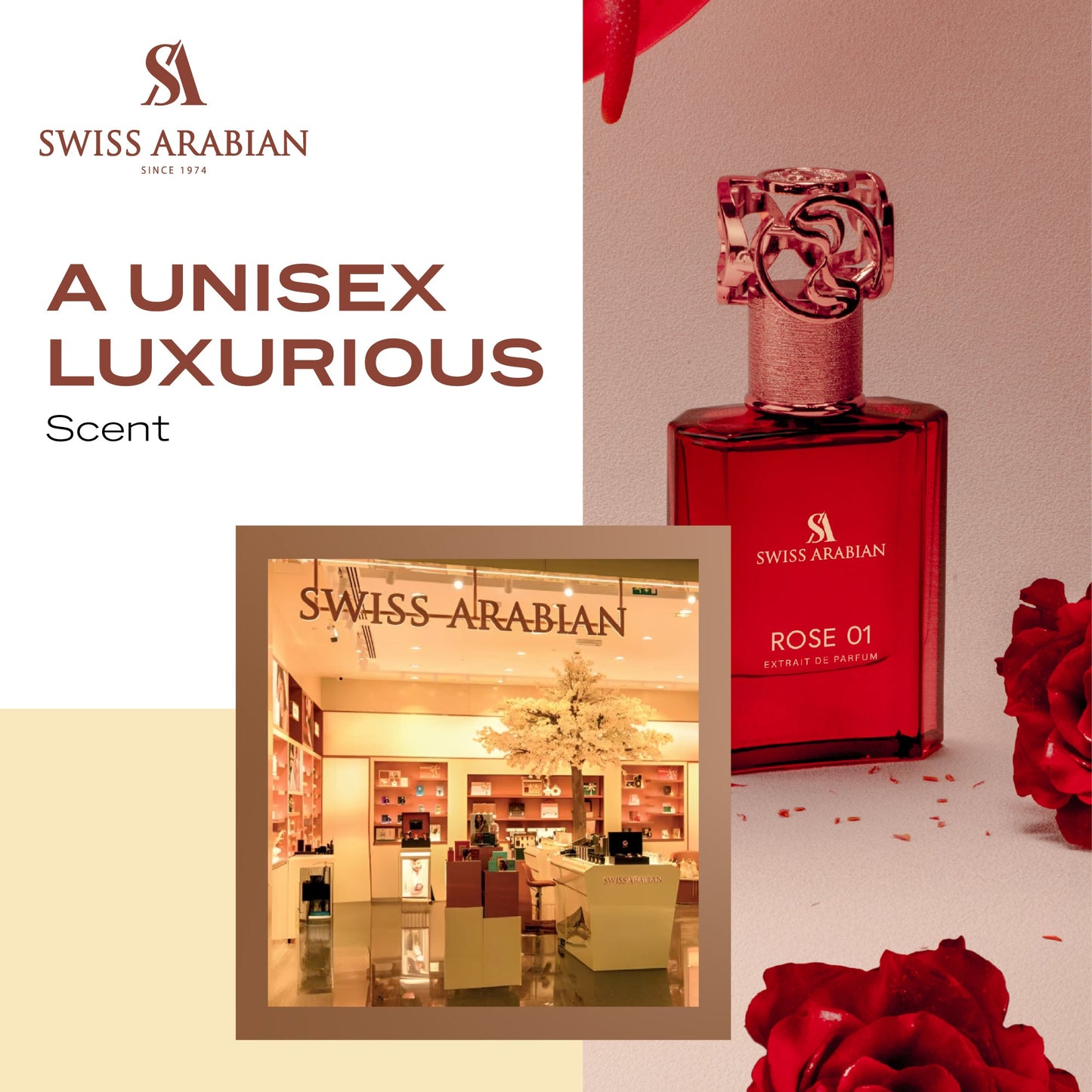 Swiss Arabian Rose 01 Luxury Floral Eau de Parfum for Women
