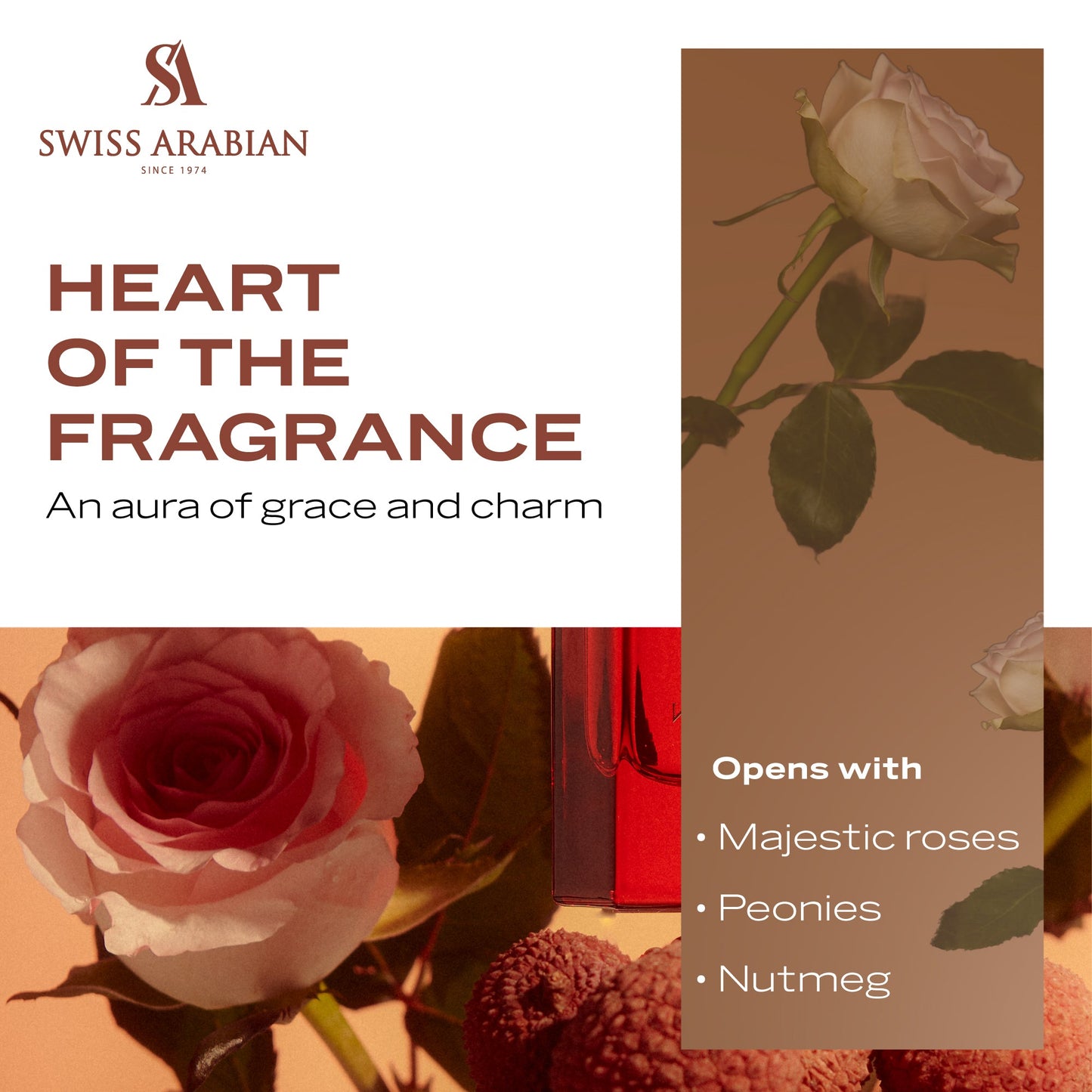 Swiss Arabian Rose 01 Luxury Floral Eau de Parfum for Women