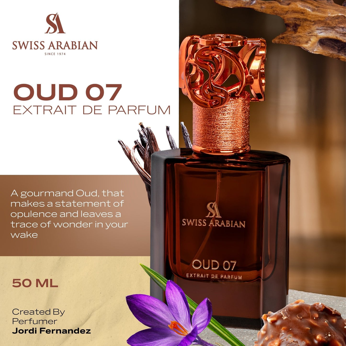 Swiss Arabian OUD 07 Luxury Gourmand Unisex Eau de Parfum
