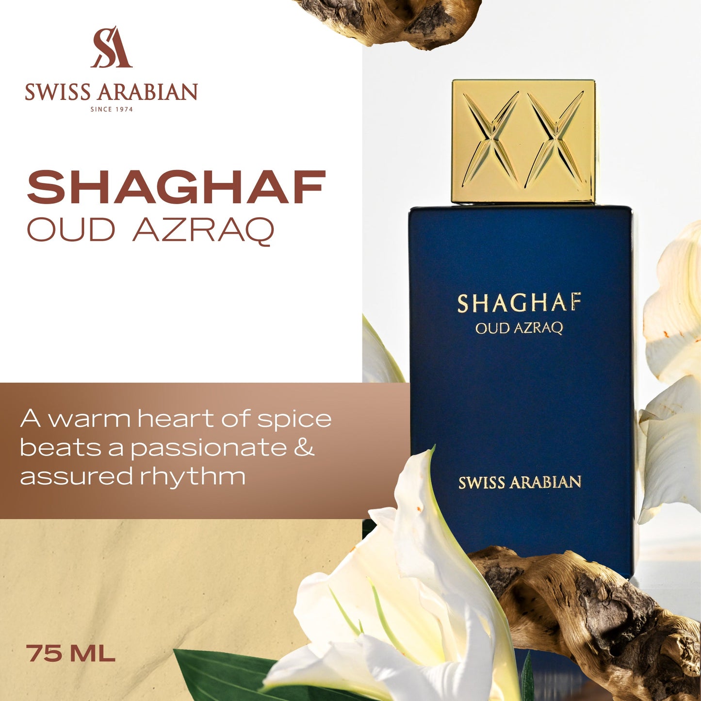 Swiss Arabian Shaghaf Oud Azraq Luxury Amber Eau de Parfum