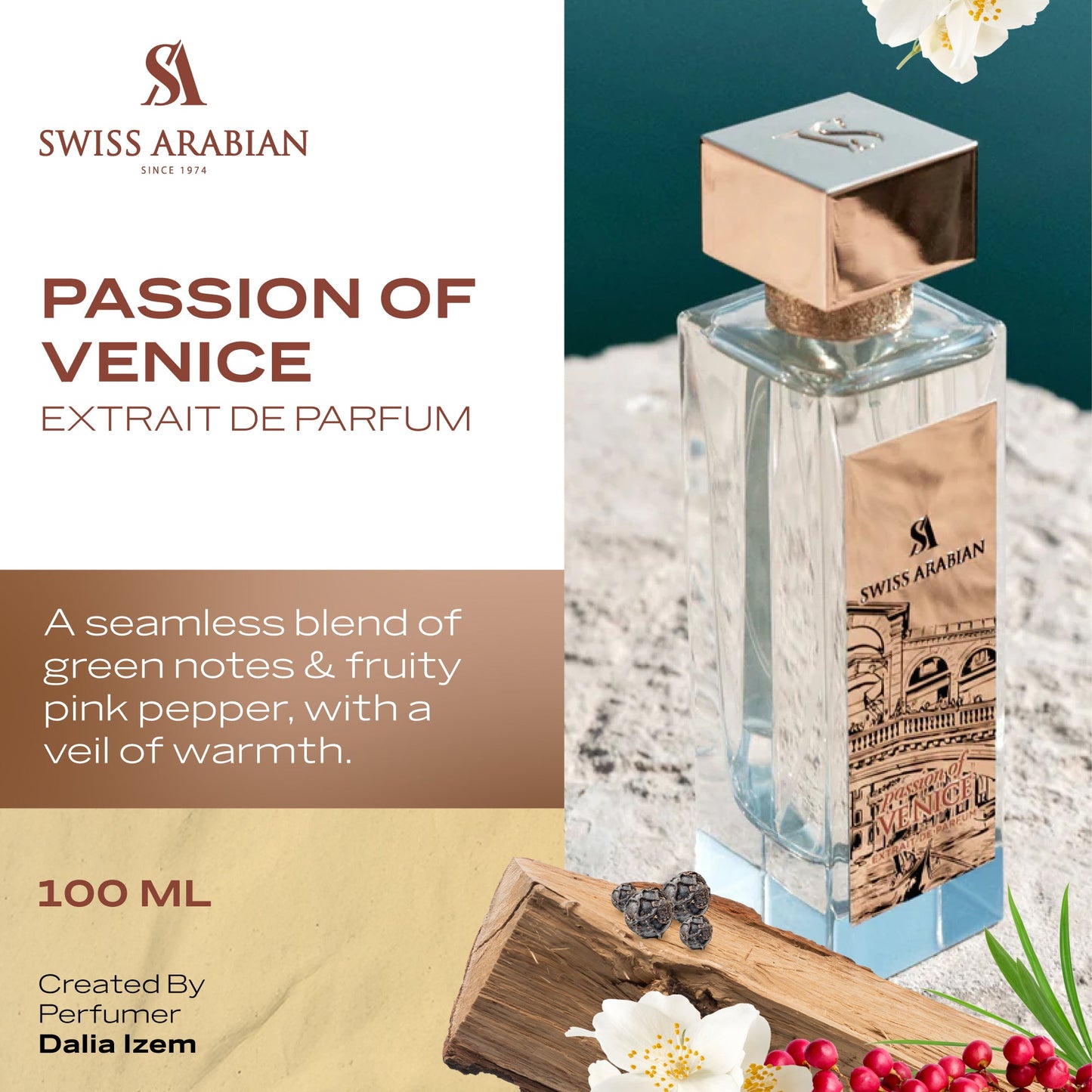 Swiss Arabian Passion of Venice Woody Musk Extrait de Parfum
