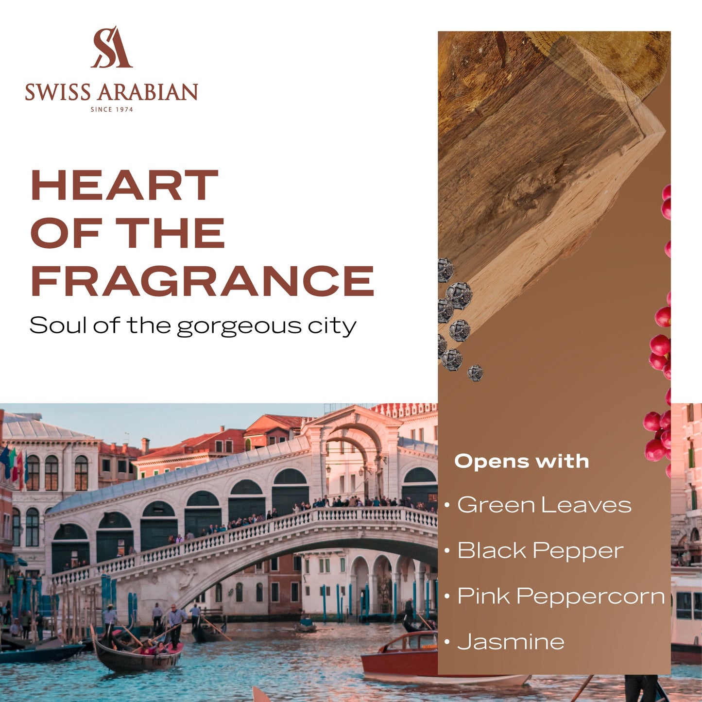 Swiss Arabian Passion of Venice Woody Musk Extrait de Parfum