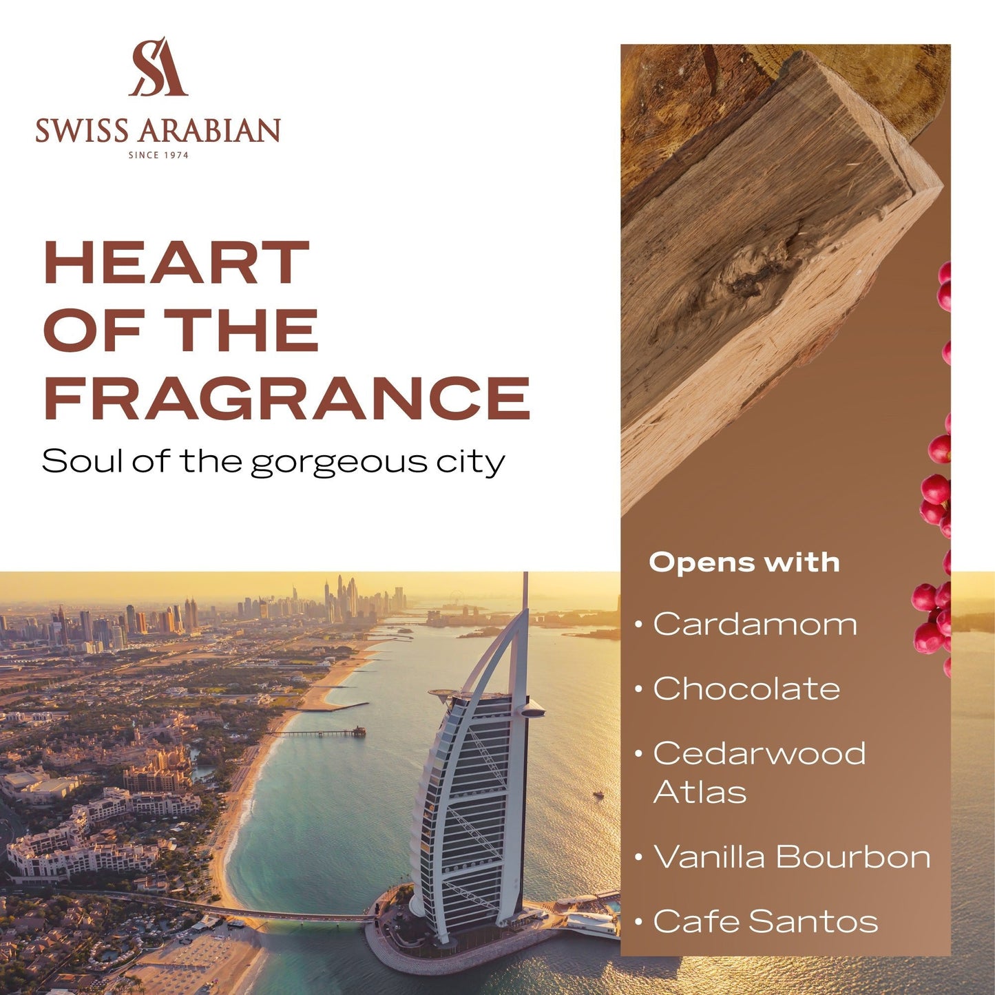 Swiss Arabian Opulence of Dubai Luxury Extrait De Parfum Unisex