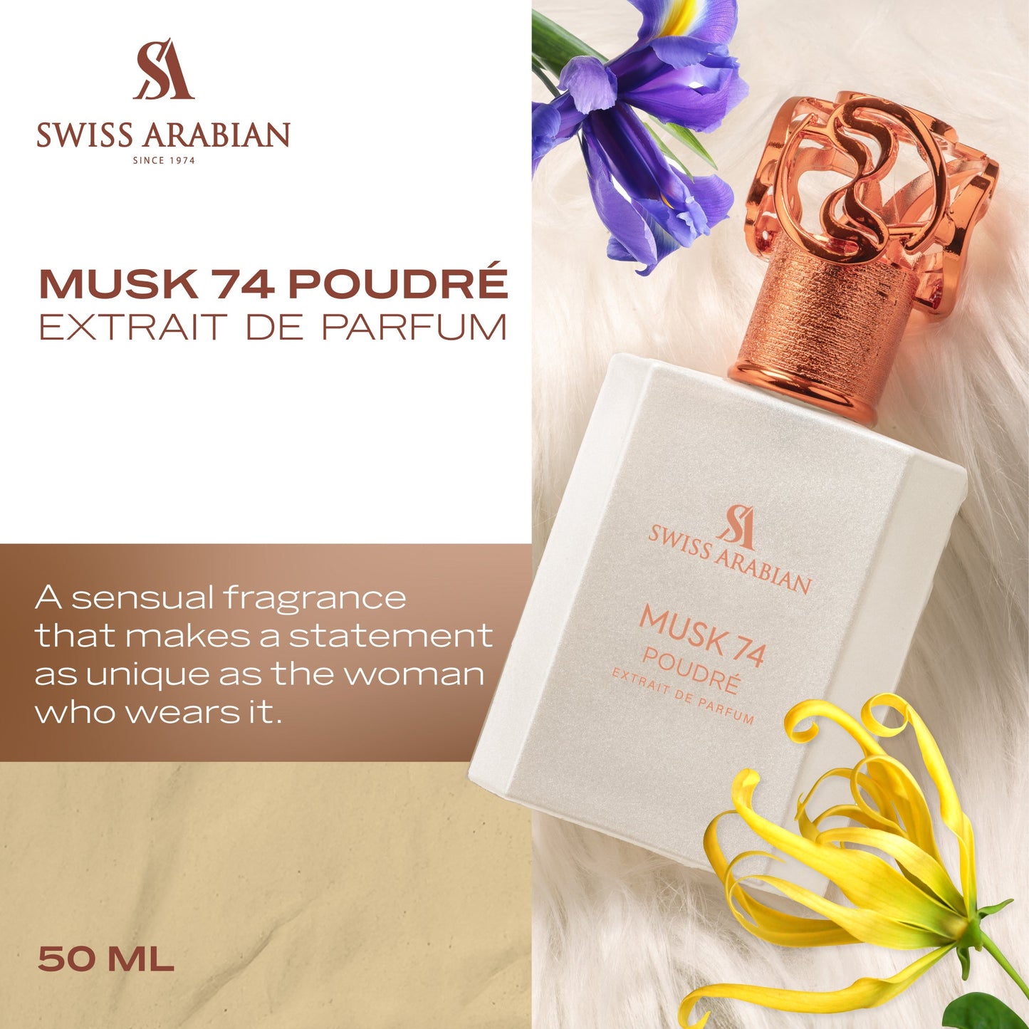 Swiss Arabian Musk 74 Poudre Sensual White Musk Floral Perfume