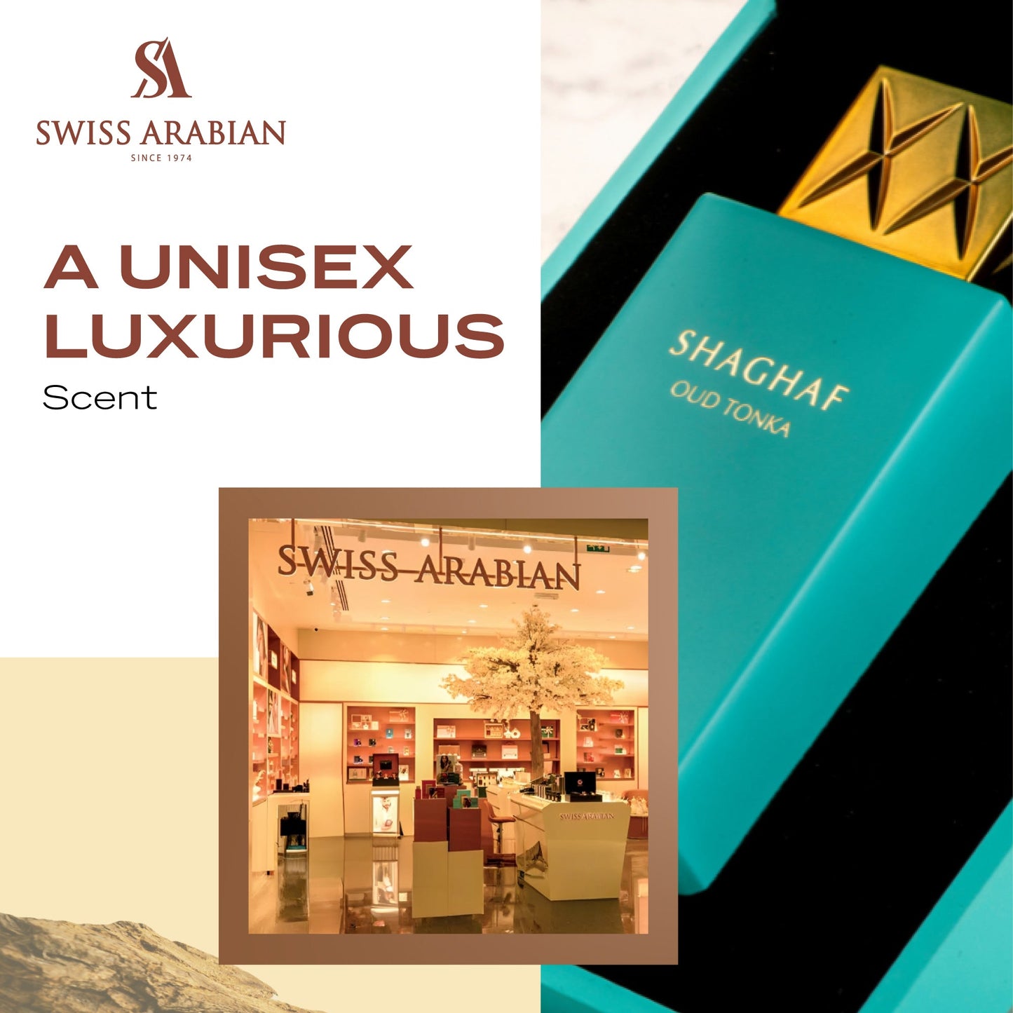 Swiss Arabian Shaghaf Oud Tonka Eau de Parfum for Women 75ml
