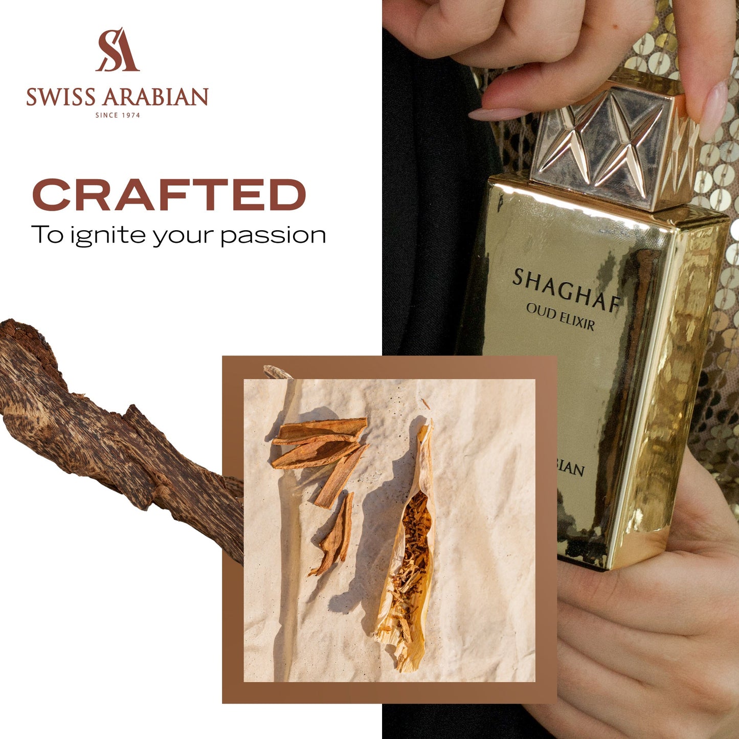 Swiss Arabian Shaghaf Oud Elixir Intense Saffron and Vanilla Perfume