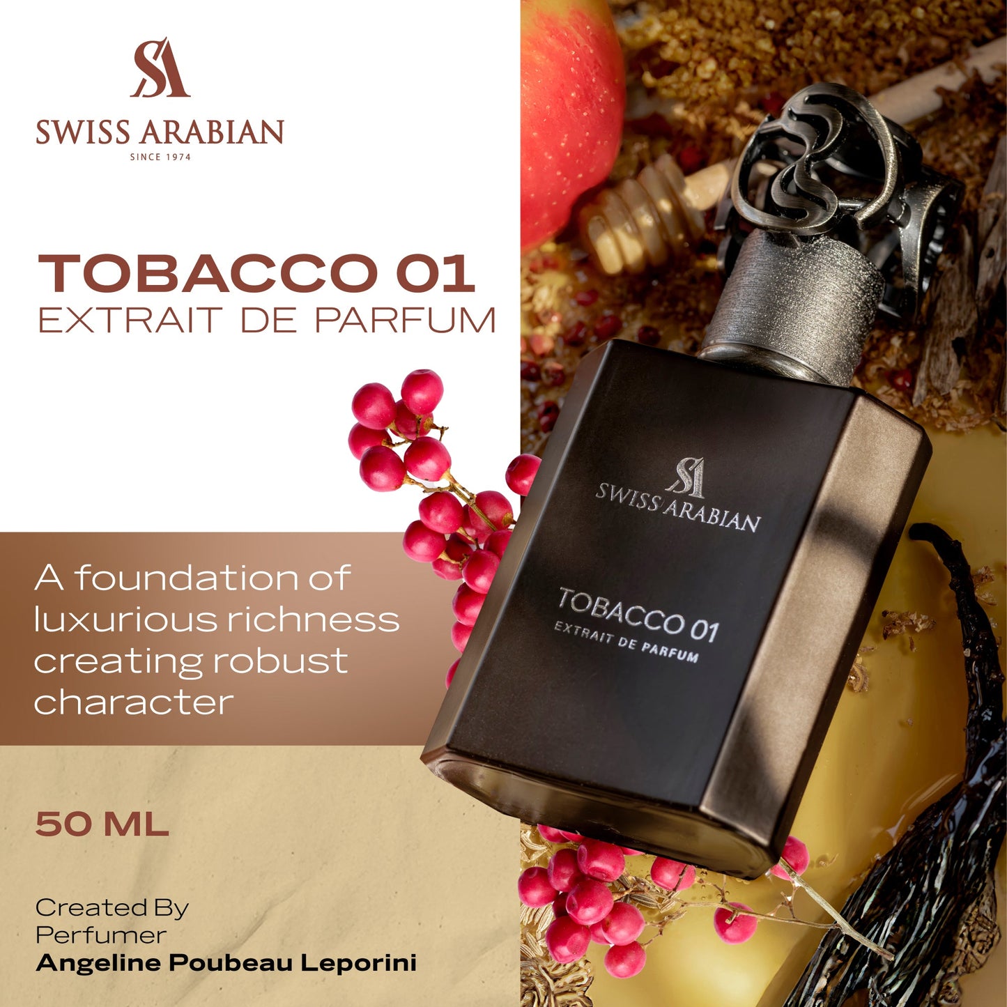 Swiss Arabian Heritage Tobacco 01 Long Lasting Extrait De Parfum