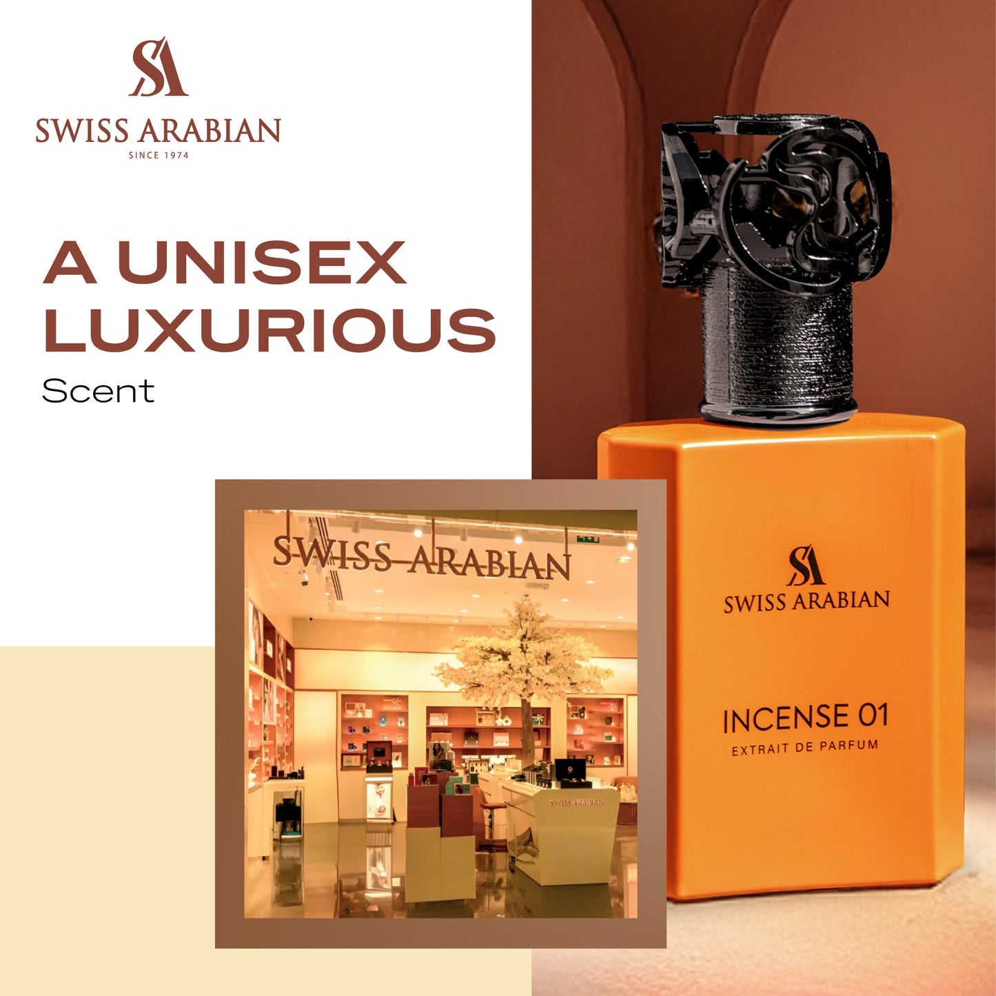 Swiss Arabian Incense 01 Luxury Smoky Woody 50ml EDP Spray