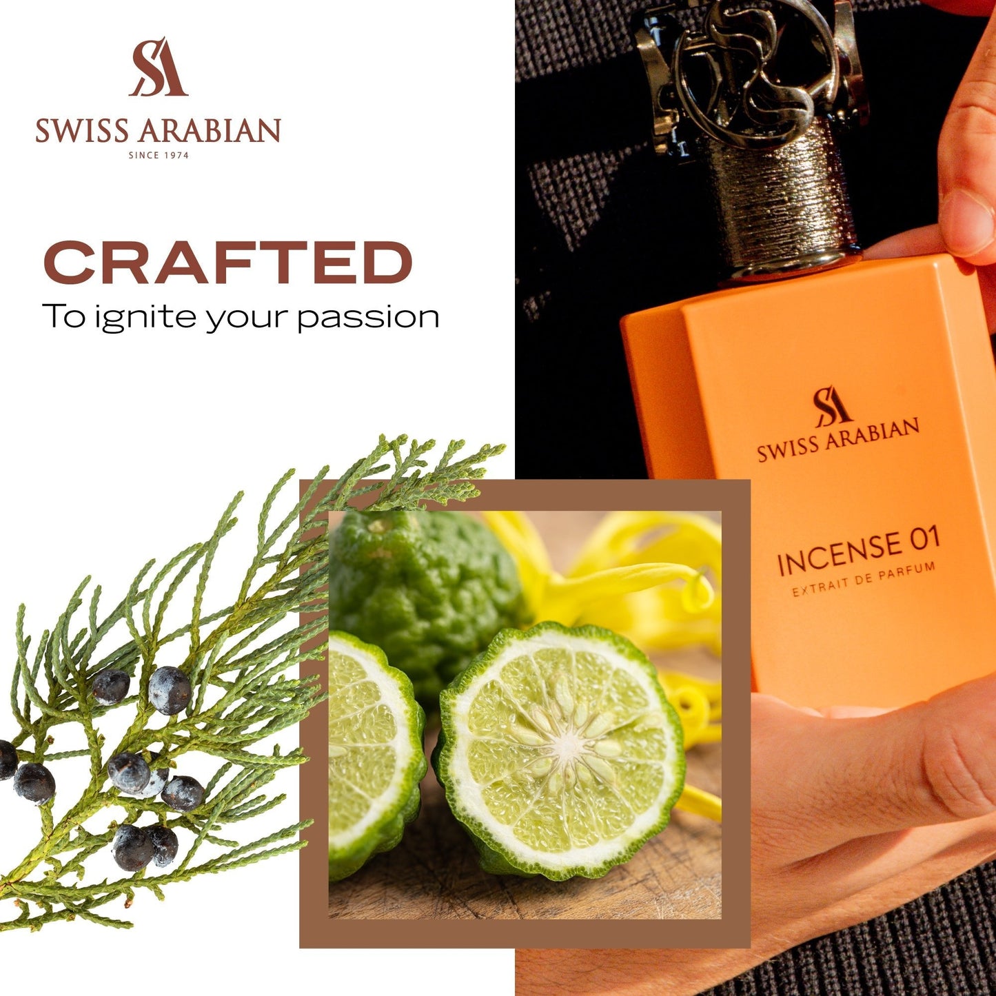 Swiss Arabian Incense 01 Luxury Smoky Woody 50ml EDP Spray