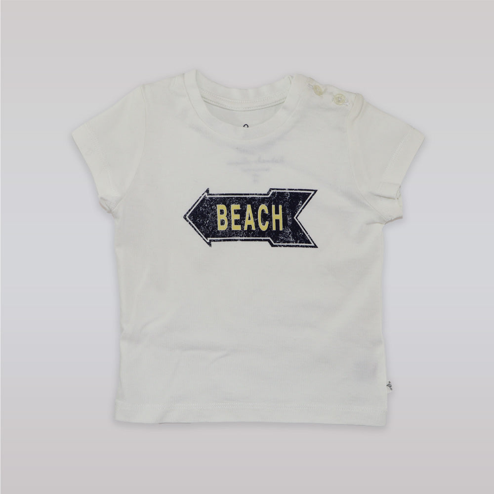 Marie Chantal Designer White Beach Tee for Infants 6 Months
