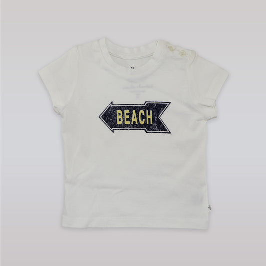 Marie Chantal Designer White Beach Tee for Infants 6 Months