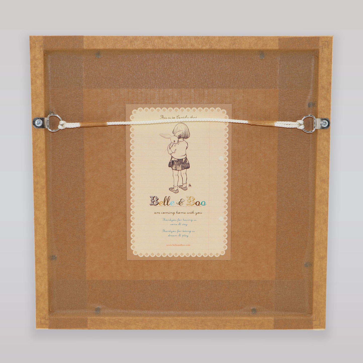 Belle and Boo Windy Day Signed Cotton Rag Art Print