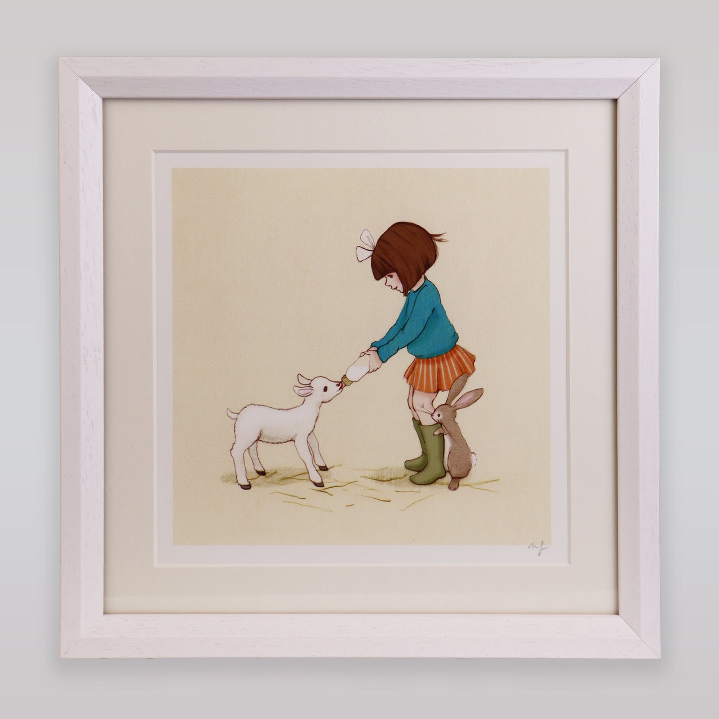 Belle & Boo Little Lamp Signed Giclee Art Print