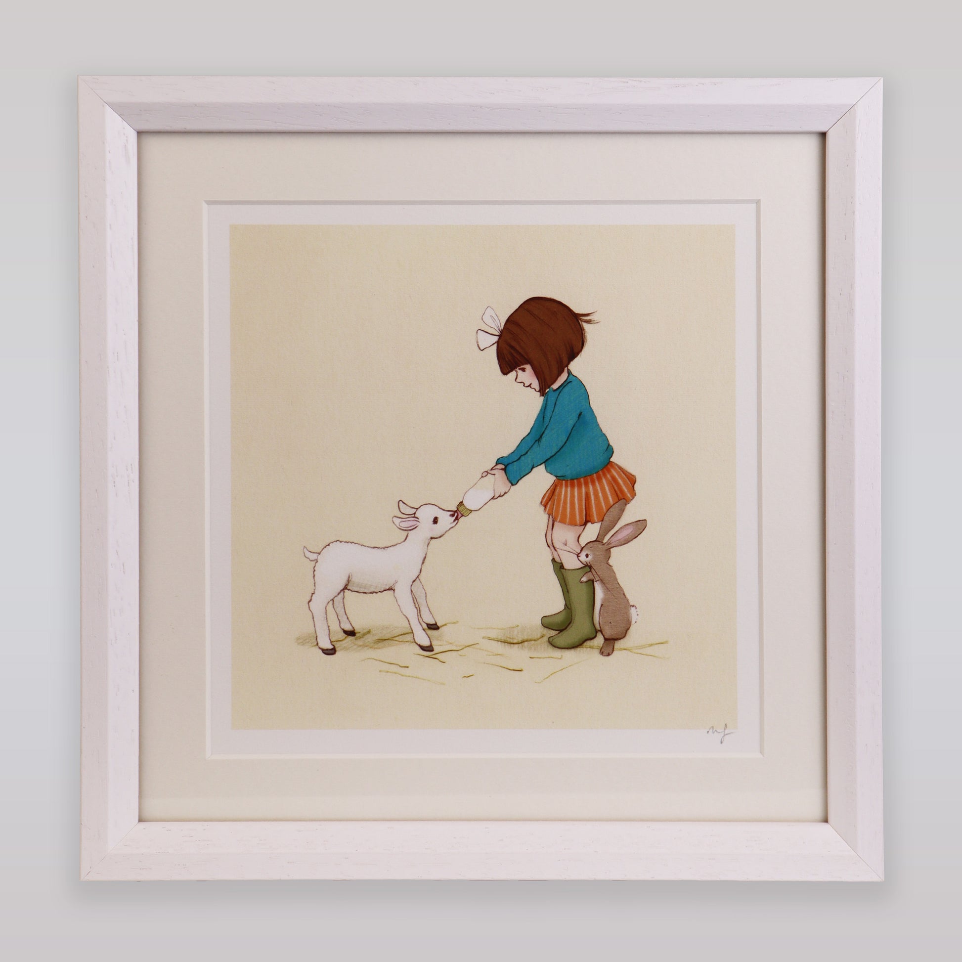 Belle & Boo Little Lamp Signed Giclee Art Print