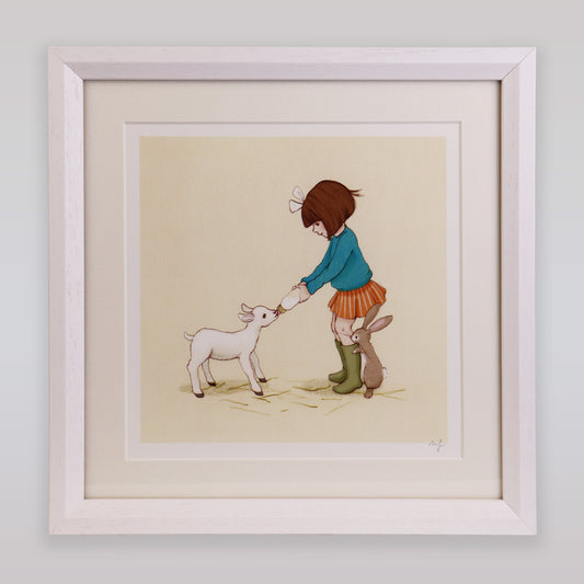 Belle & Boo Little Lamp Signed Giclee Art Print