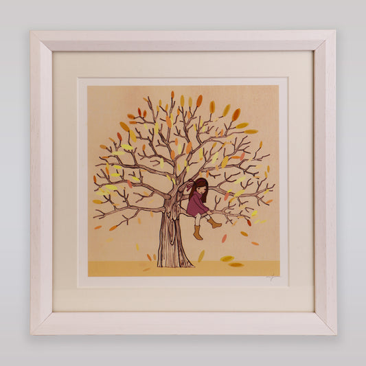 Belle and Boo My Favorite Spot Autumn Giclee Art Print