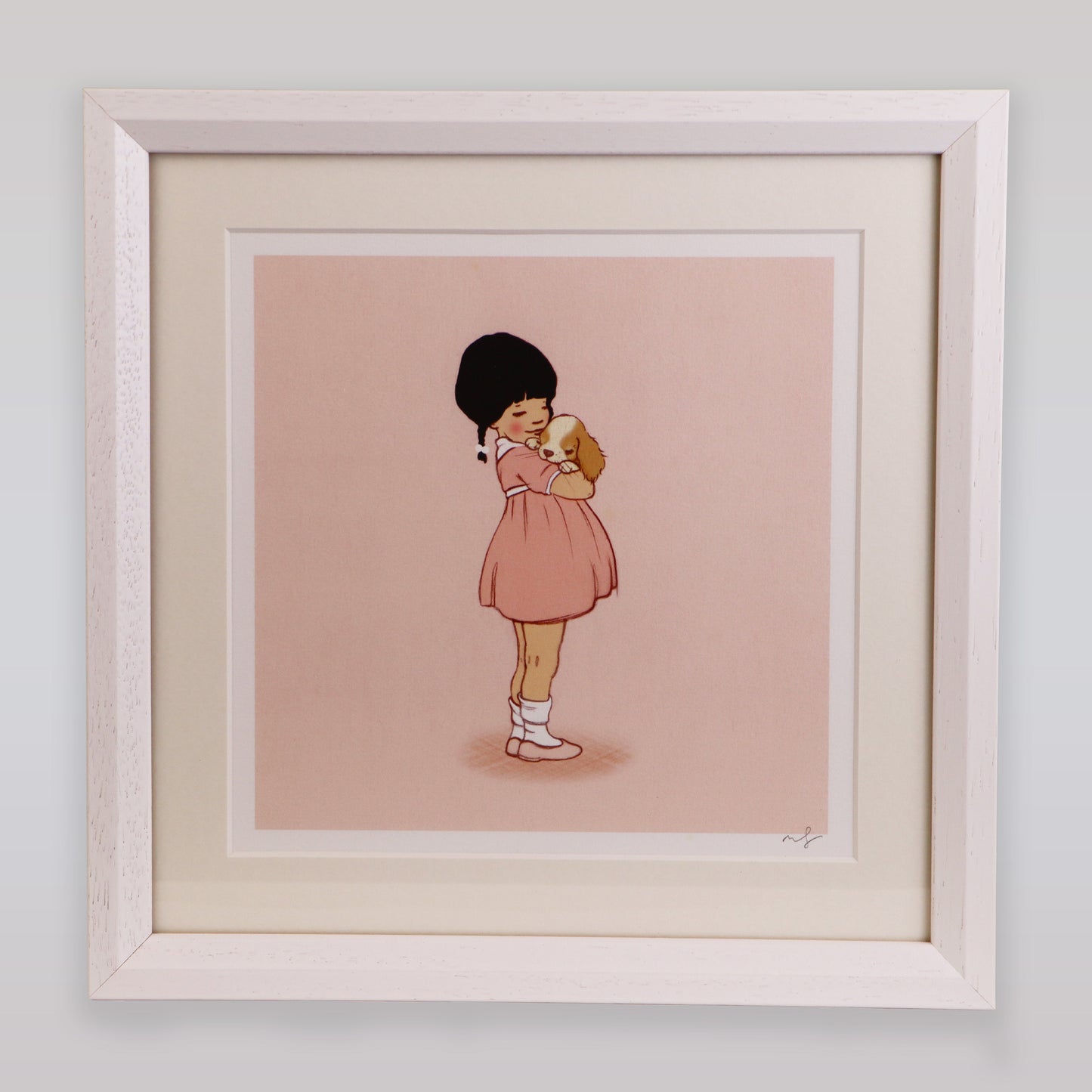 Belle & Boo Puppy Love Fine Art Cotton Paper Print