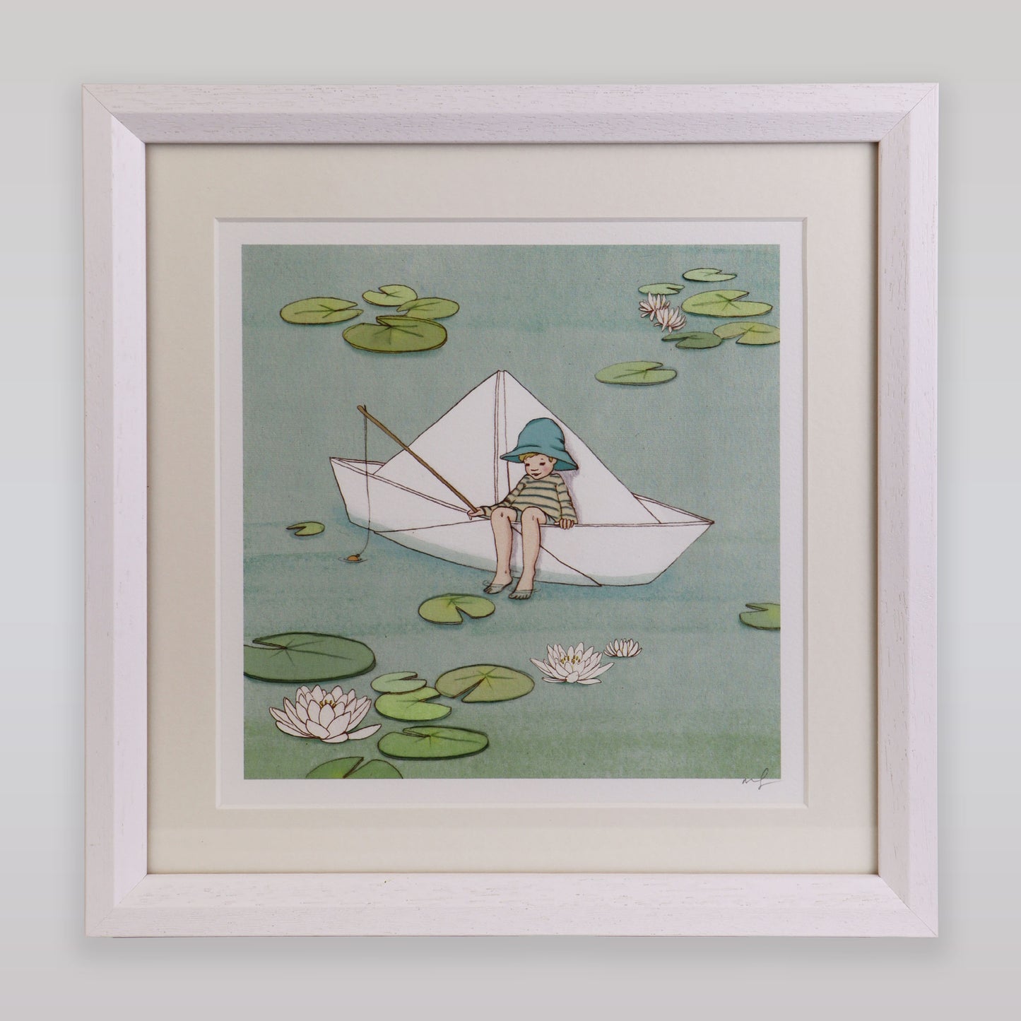Belle & Boo My Paper Boat Vintage Giclee Art Print