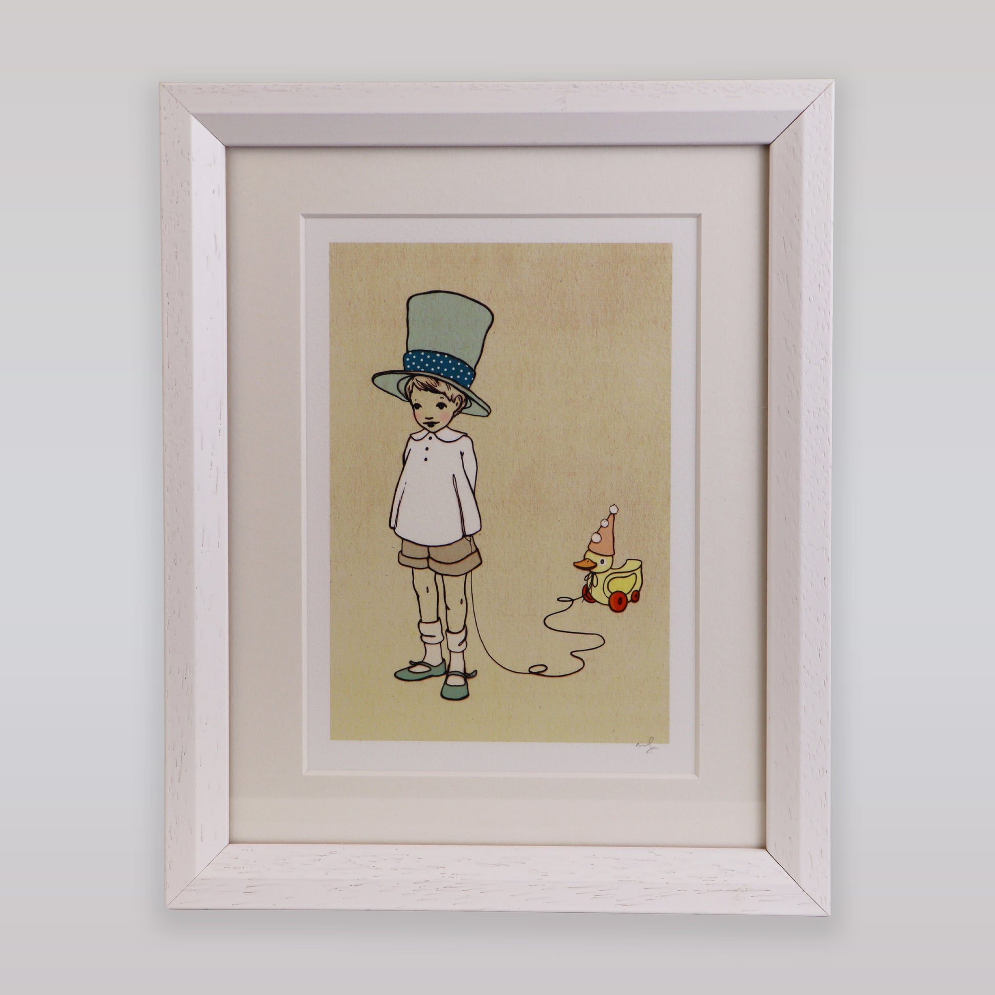 Belle & Boo I Like Your Hat Signed Cotton Rag Art Print