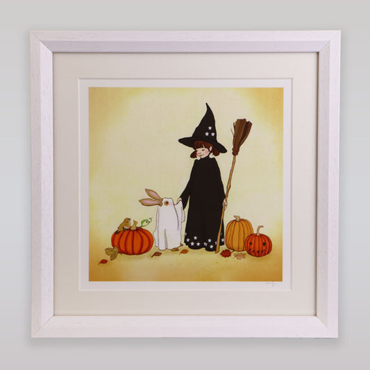 Belle & Boo Halloween Night Signed Fine Art Giclee Print