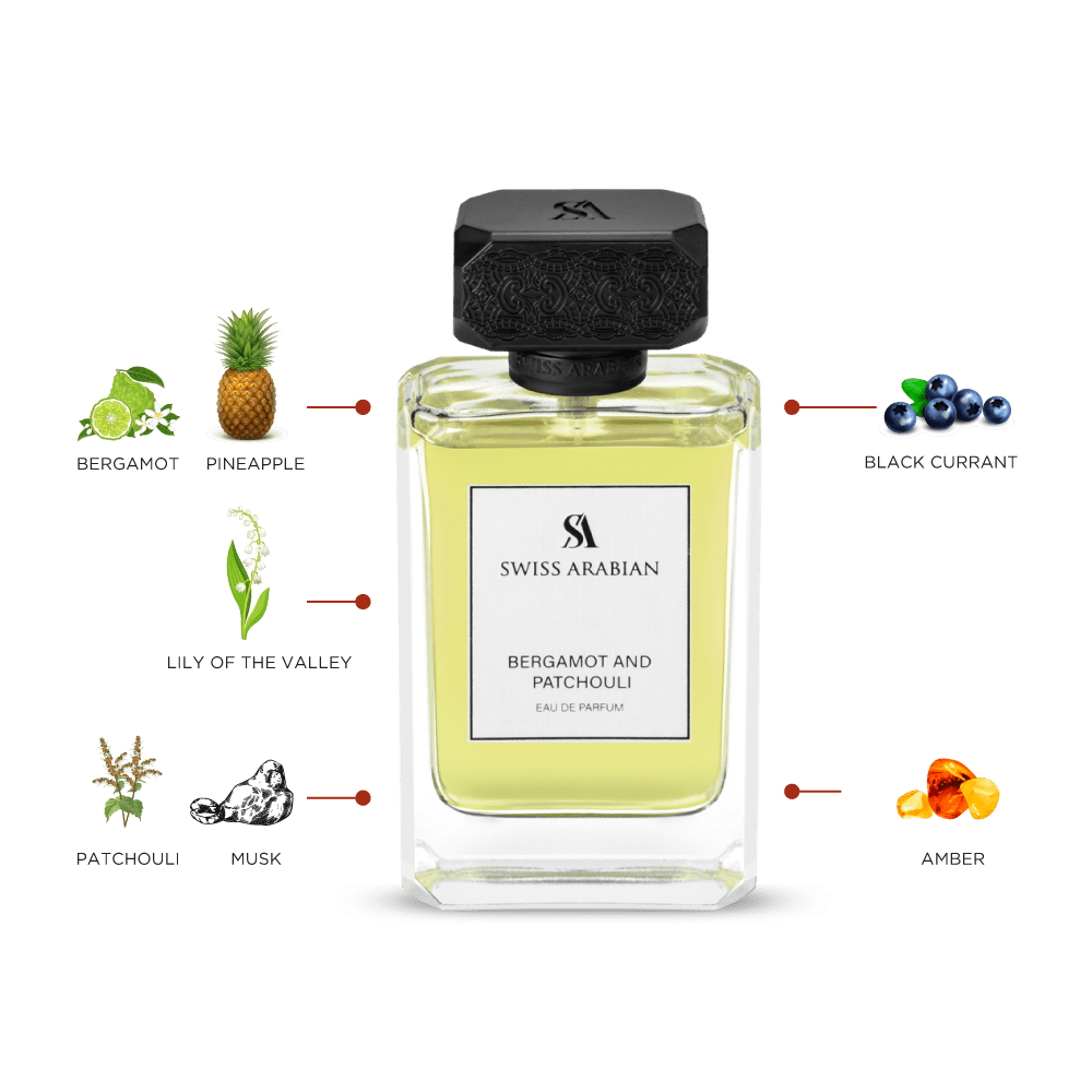 Swiss Arabian Bergamot and Patchouli Intense Eau de Parfum Men