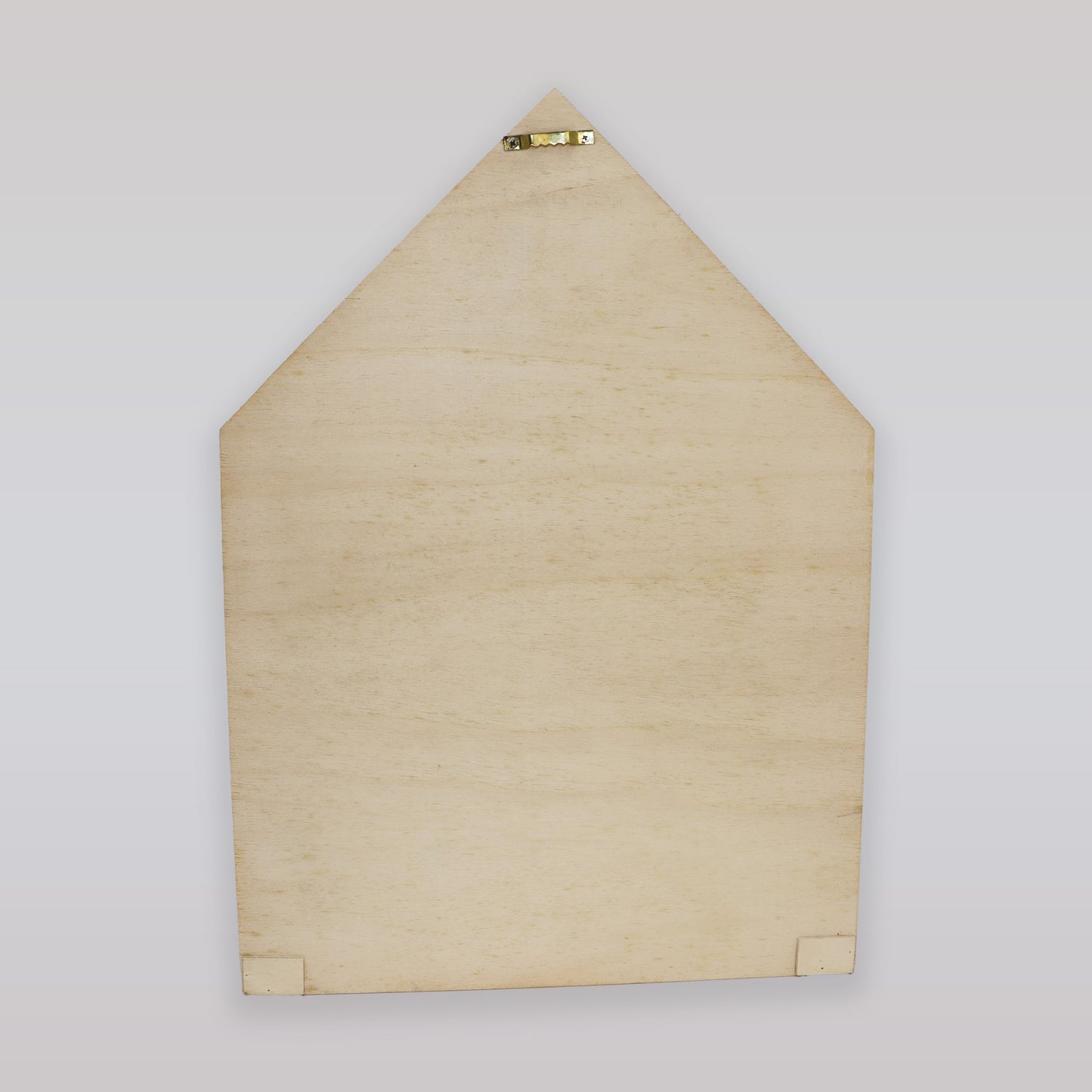 Bloomingville Natural Wood House Shaped Wall Display Boxes Set of 2