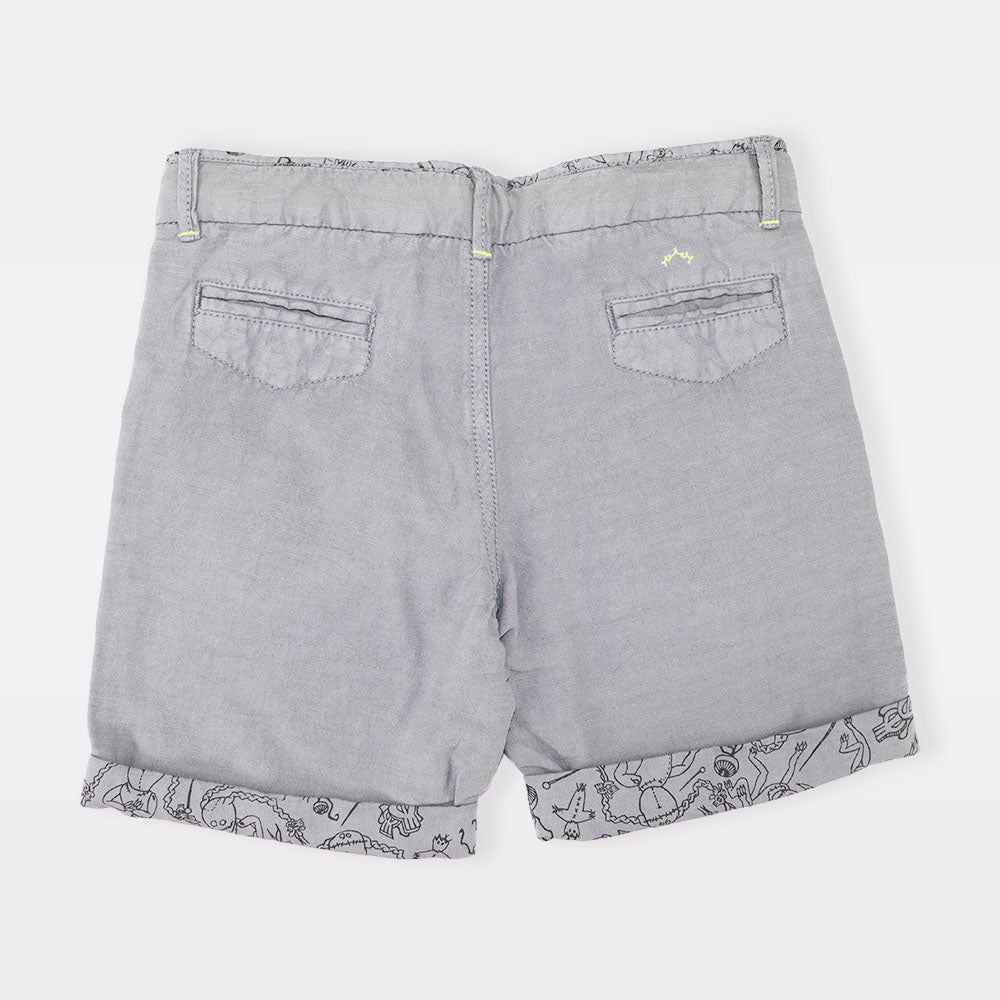 Nanos Baby Boys Blue Cotton Bermuda Shorts for 6 Years