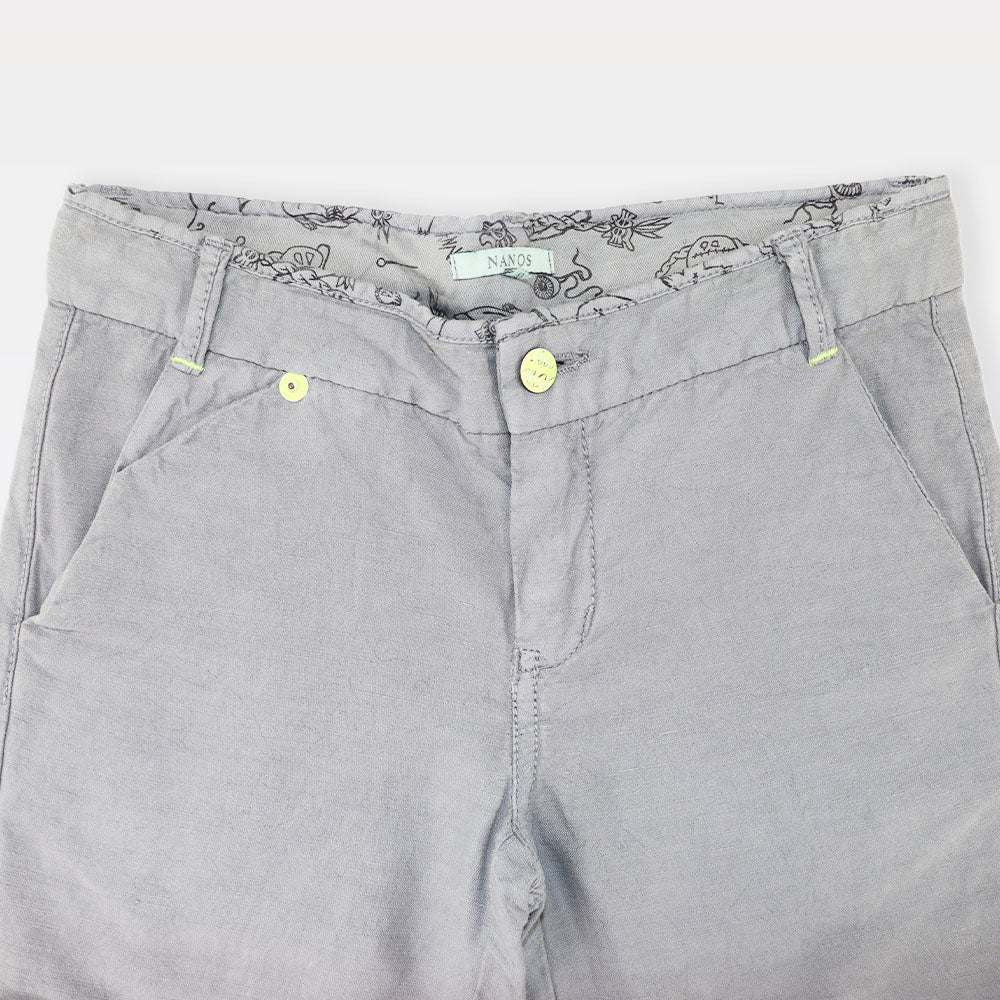 Nanos Baby Boys Blue Cotton Bermuda Shorts for 6 Years