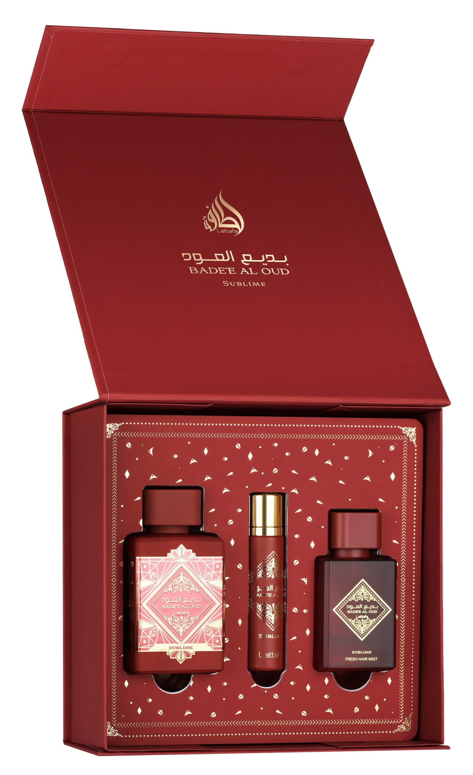 Lattafa Badee Al Oud Sublime Luxury Fragrance Three Piece Gift Set