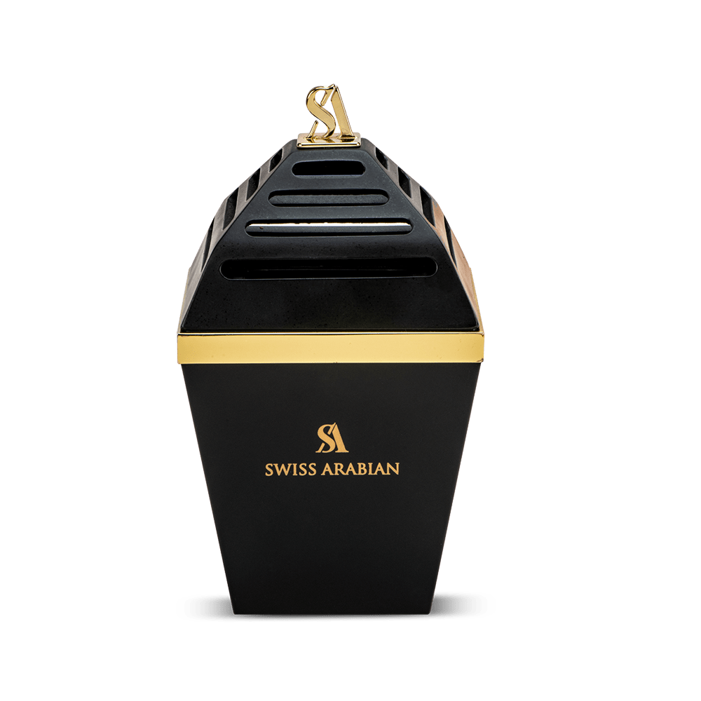 Elegant Black Acrylic Bakhoor Burner for Modern Home Fragrance