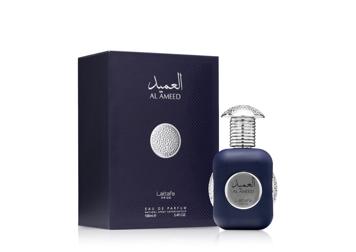 Lattafa Al Ameed Silver Eau De Parfum 100ml Leather Musk Citrus Spray