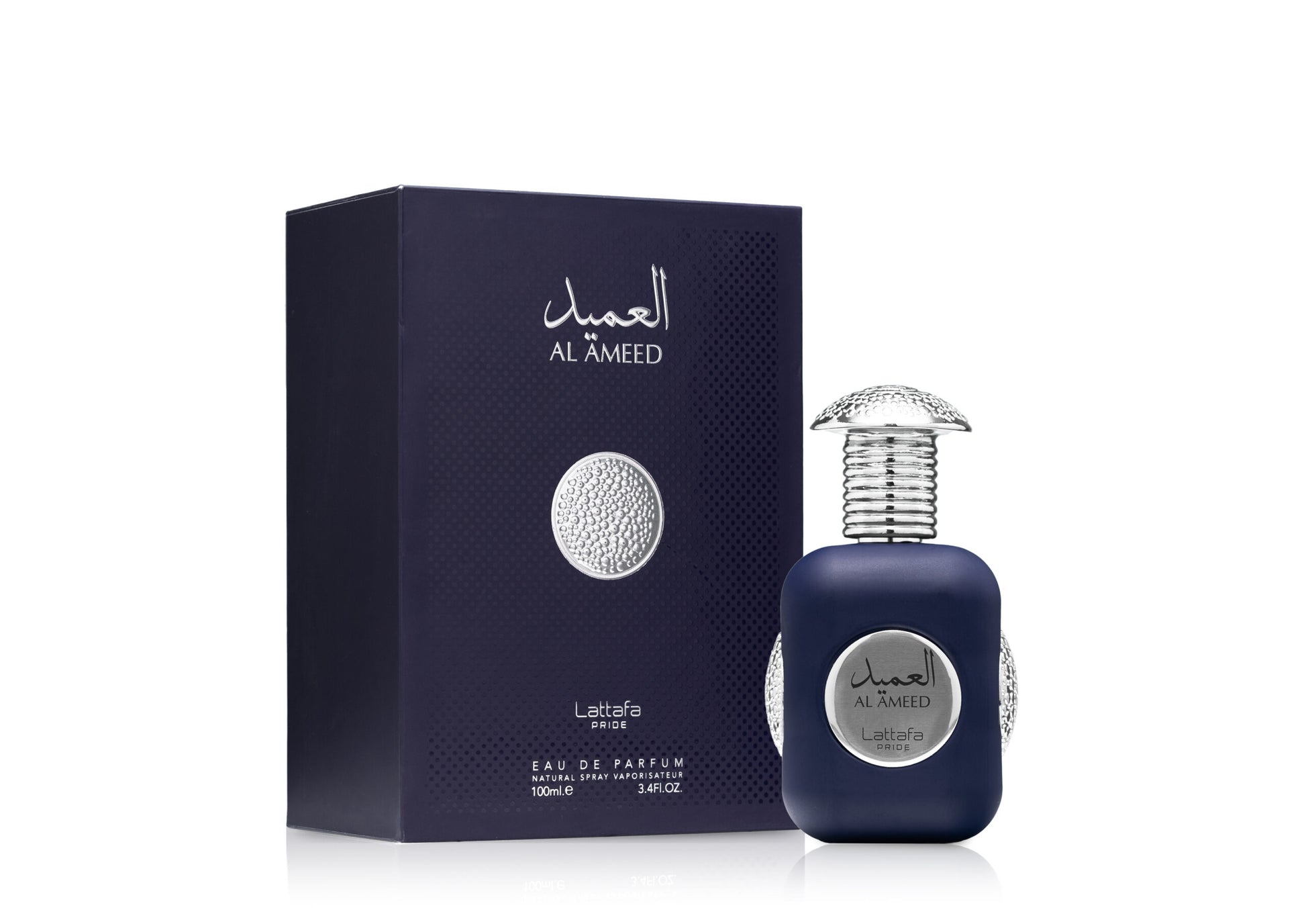 Lattafa Al Ameed Silver Eau De Parfum 100ml Leather Musk Citrus Spray