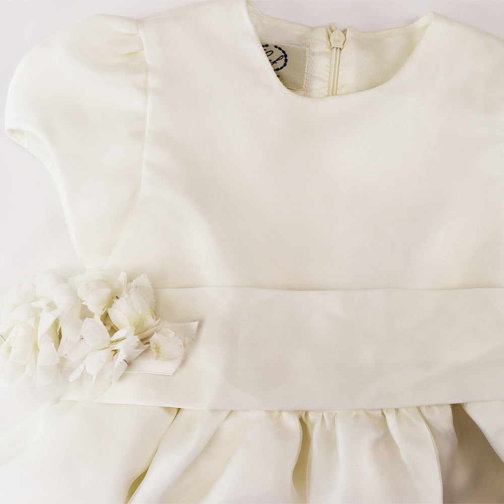 CAF Children Fashion Atelier Ivory Half Sleeve Girls Occasion Dress