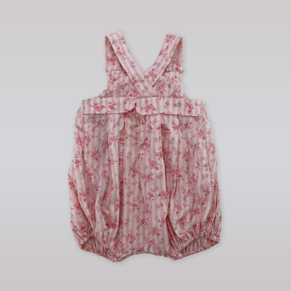 Fleurisse & Leon Carole Chemin Rose Pink Baby Girl Floral Dress