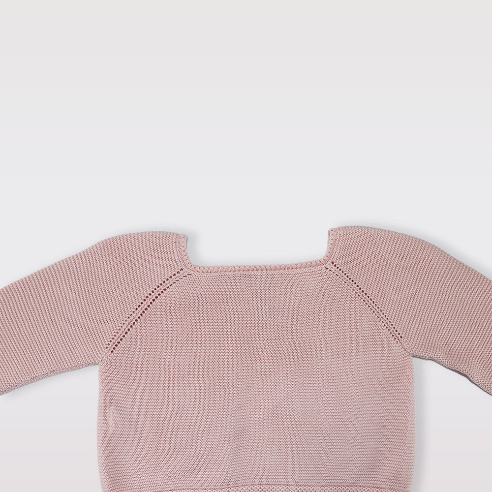 Nanos Baby Girls Pink Quilted Hooded Puffer Jacket
