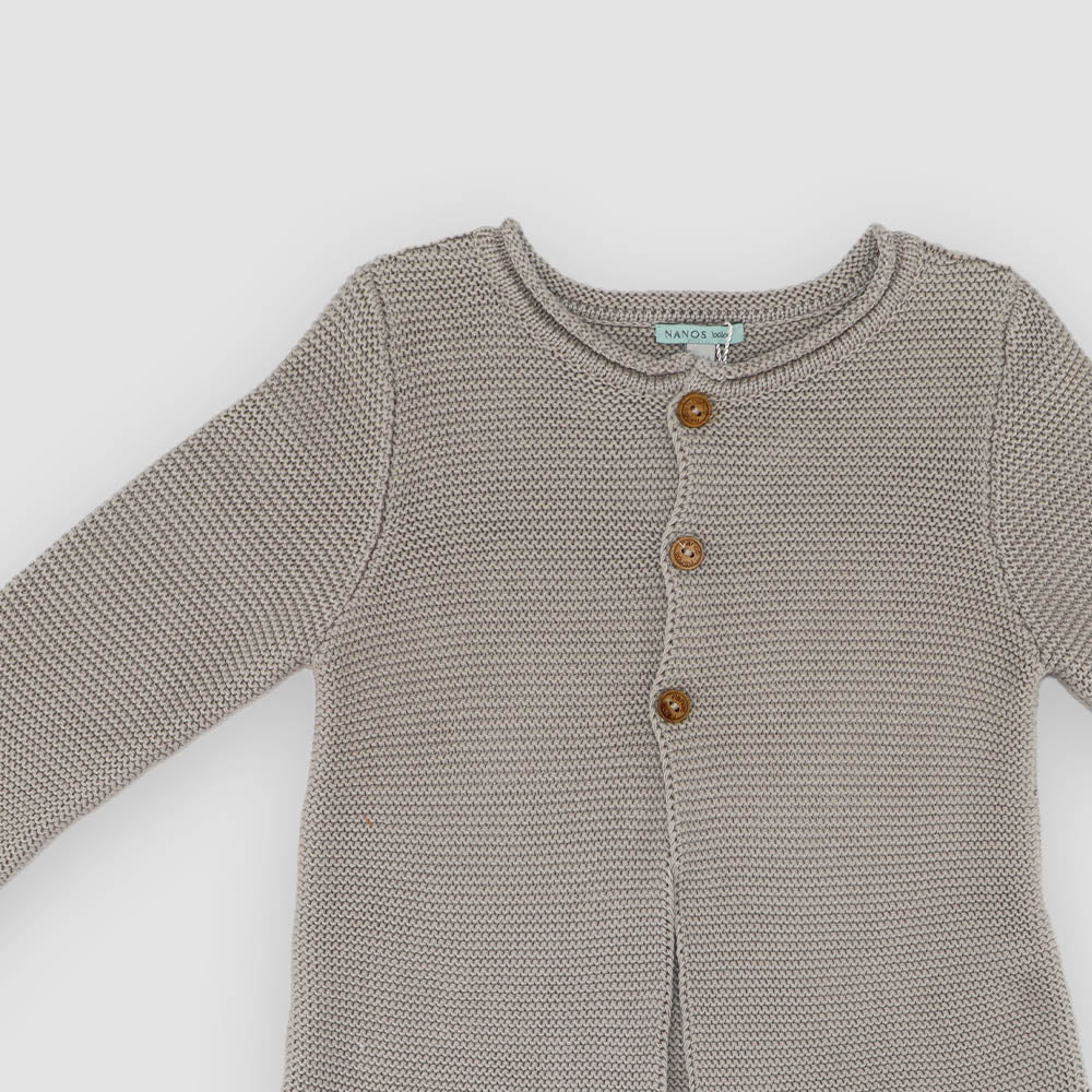 Nanos Baby Grey Knit Jacket for Toddlers and Infants